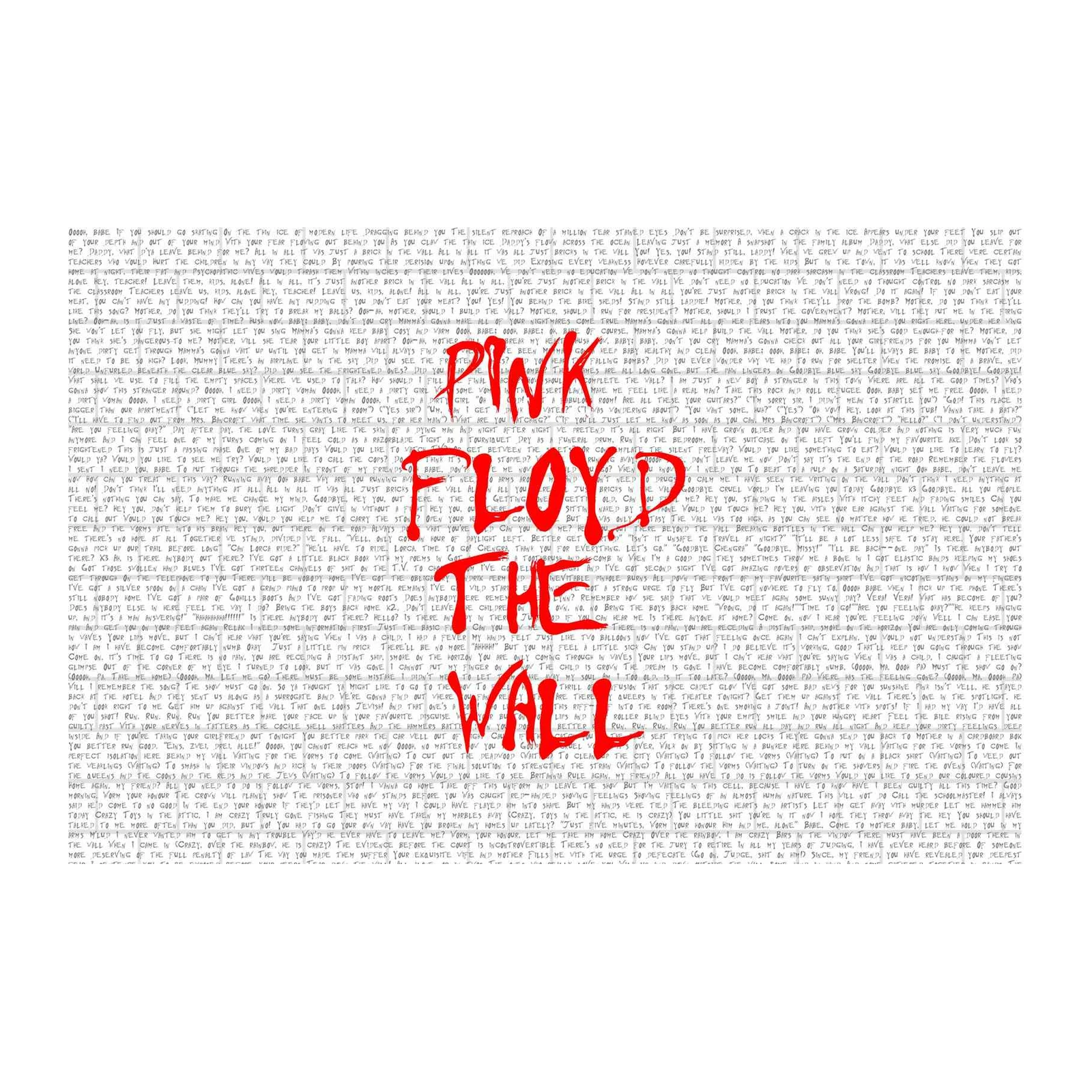 Pink Floyd The Wall Art Wall Art