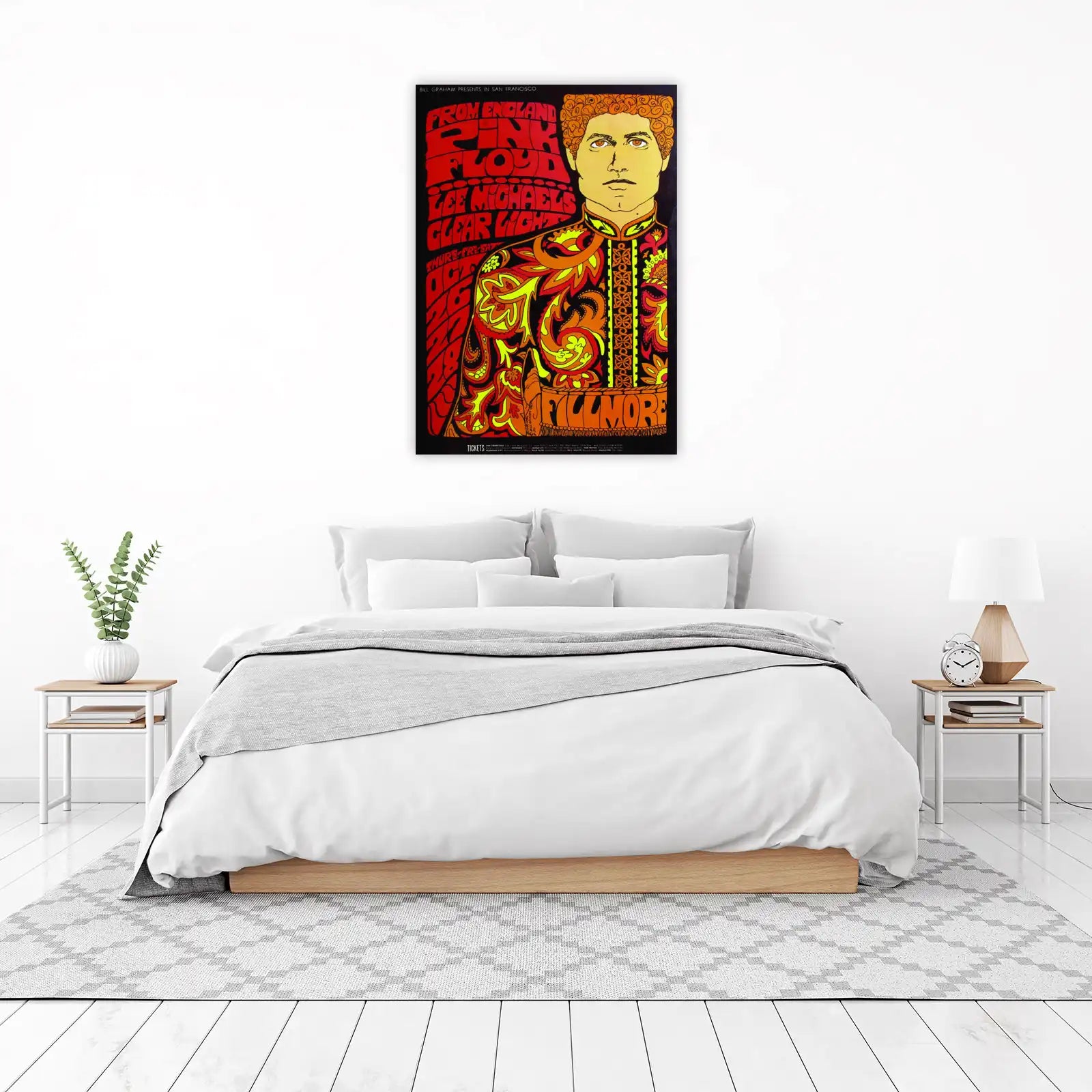 Psychedelic Pink Floyd Fillmore Concert Wall Art