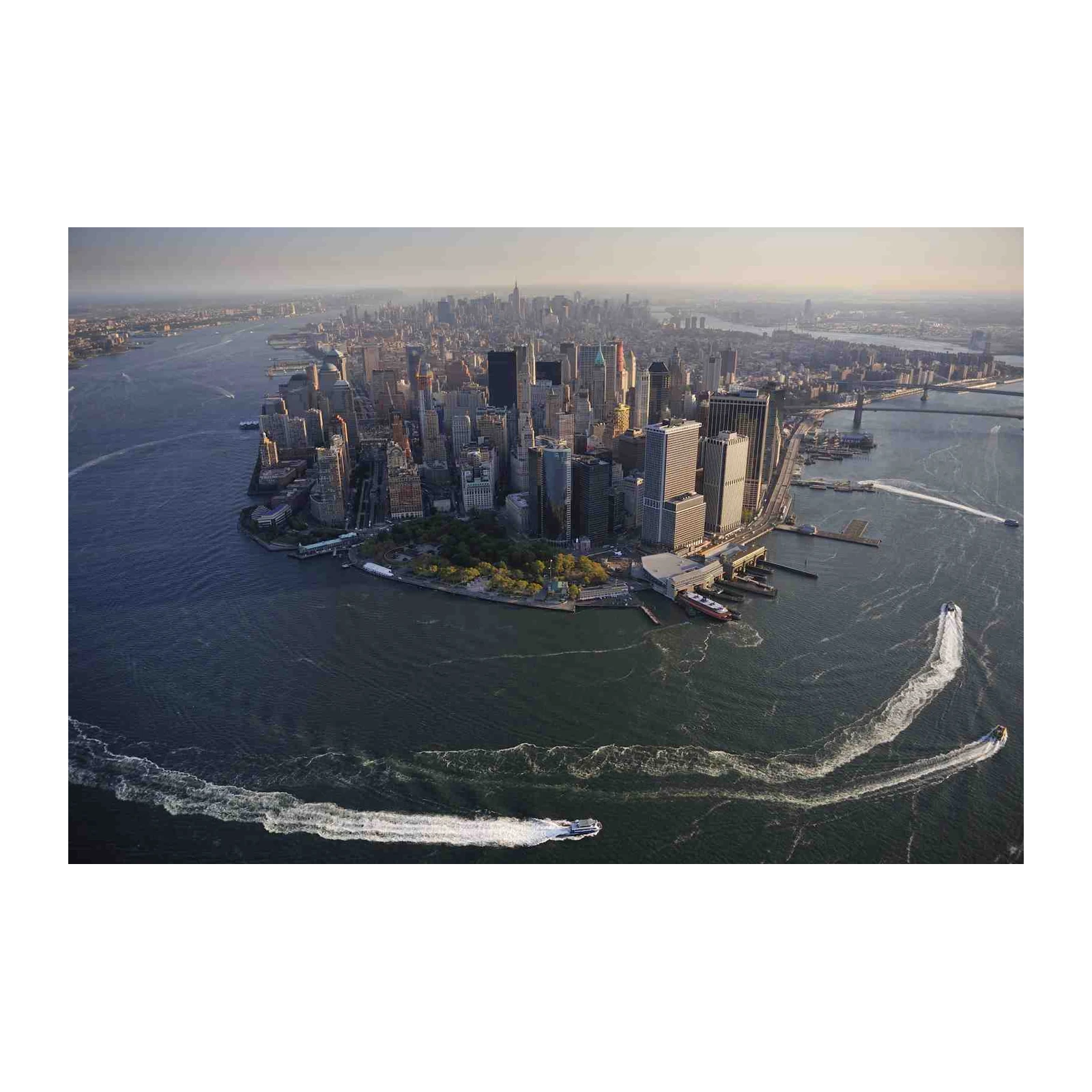 NYC Skyline Aerial View Wall Art