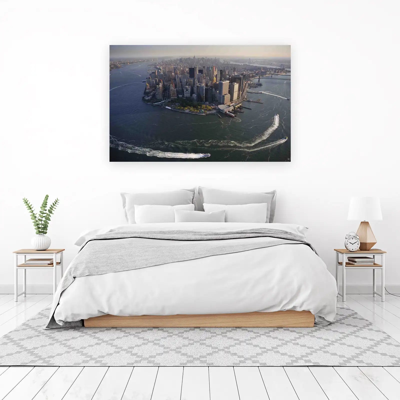 NYC Skyline Aerial View Wall Art