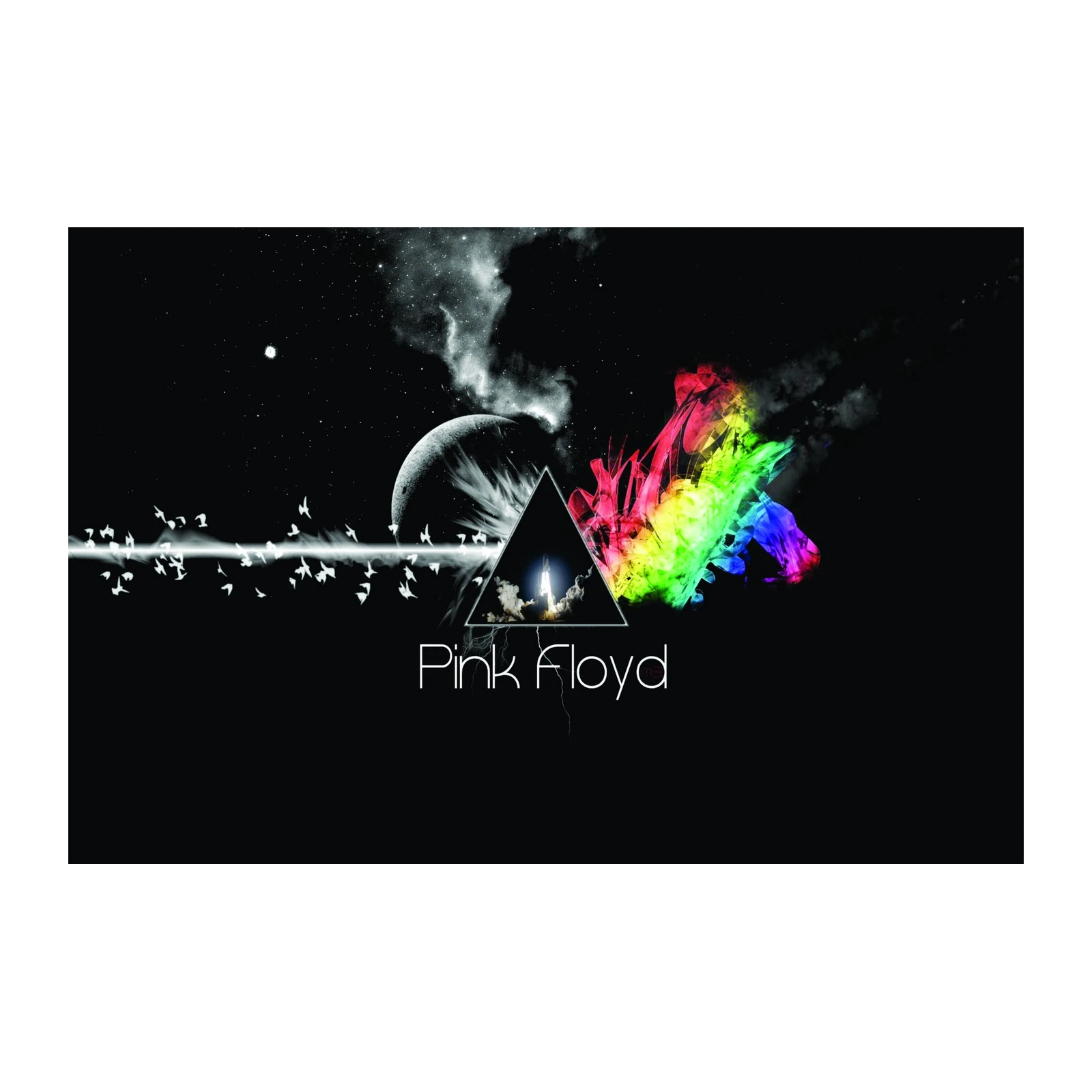 Psychedelic Prism Pink Floyd Wall Art