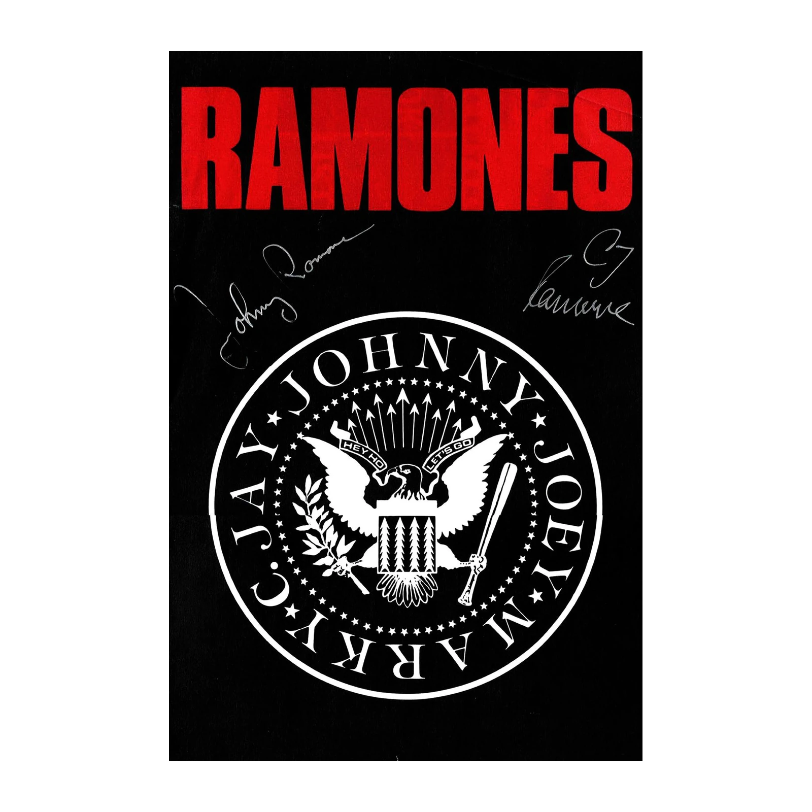 Ramones Hey Ho Let's Go Band Logo Wall Art