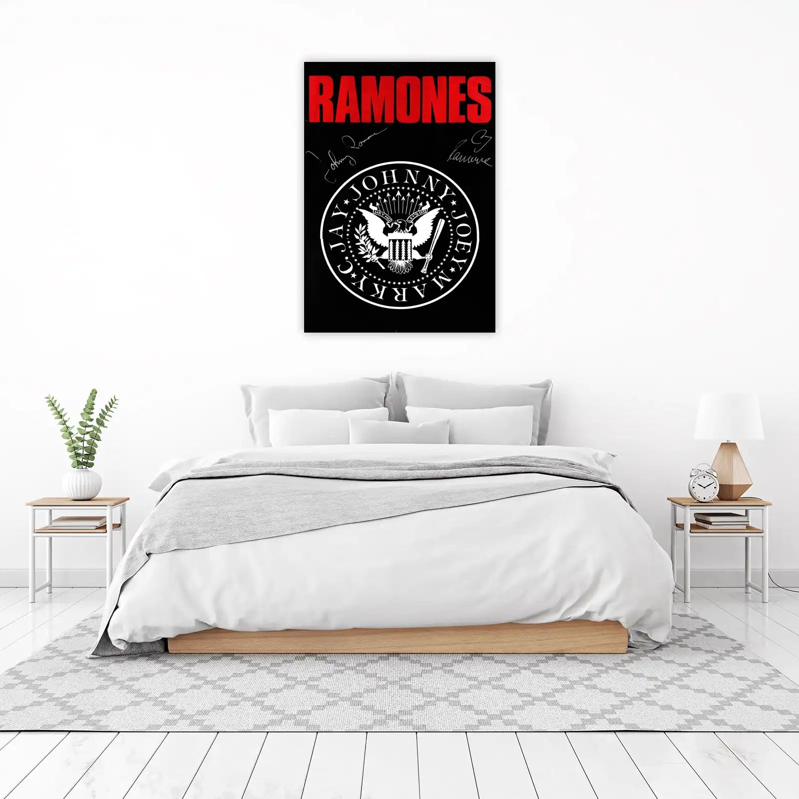 Ramones Hey Ho Let's Go Band Logo Wall Art