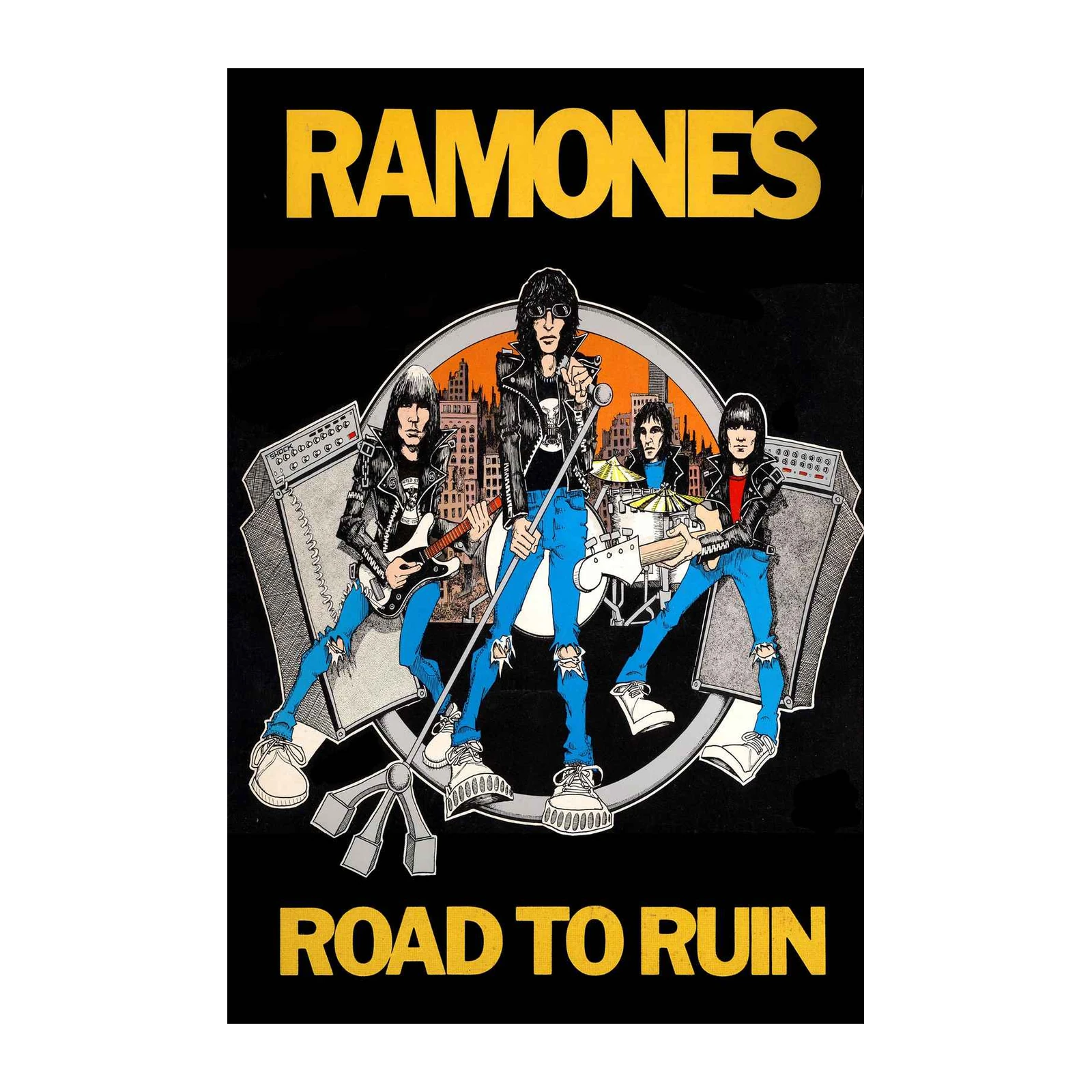 Iconic Ramones Road to Ruin Wall Art