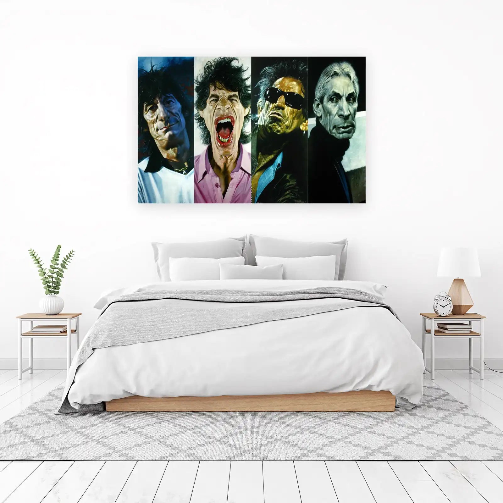 Iconic Rock Legends Portrait Wall Art