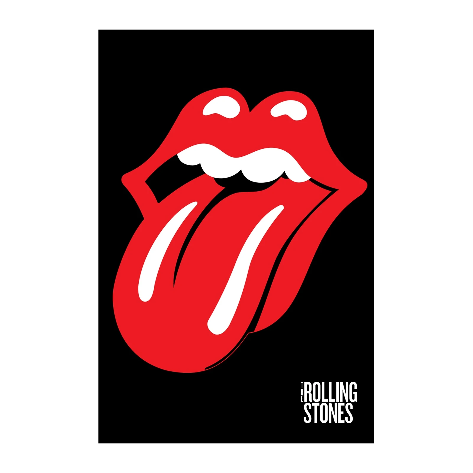 Iconic Rolling Stones Tongue Logo Wall Art