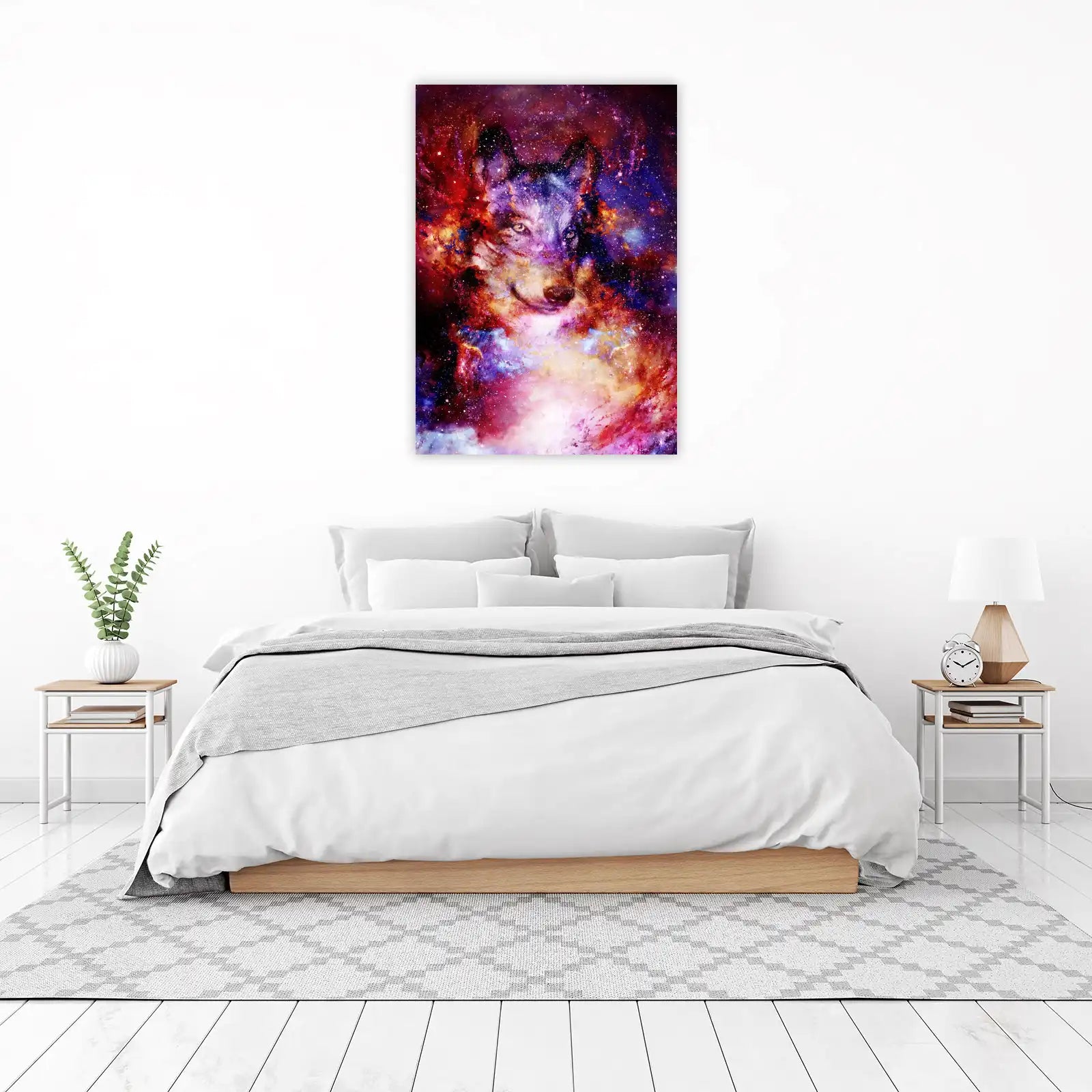 Cosmic Wolf Nebula Wall Art Wall Art