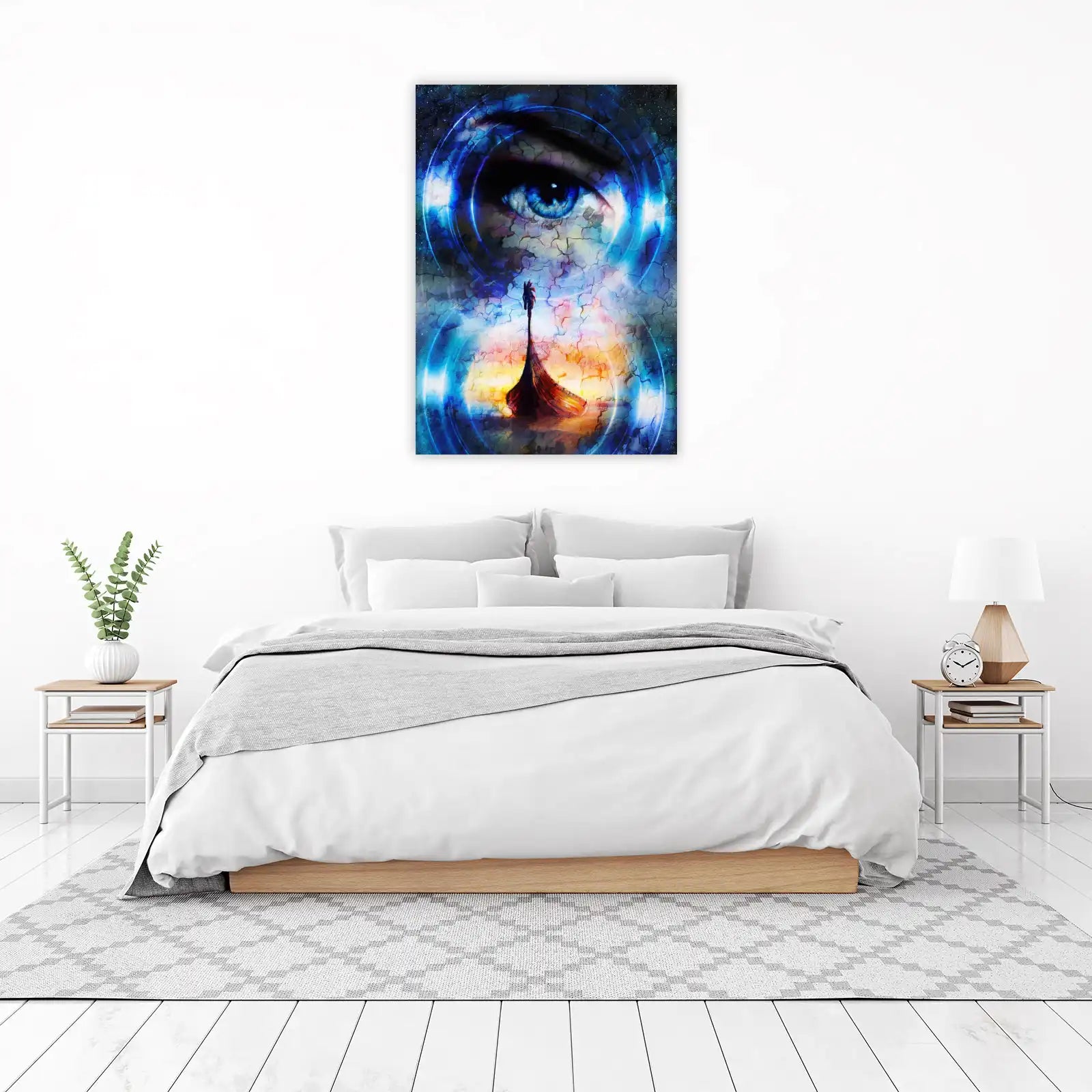 Mystic Viking Eye & Longship Wall Art