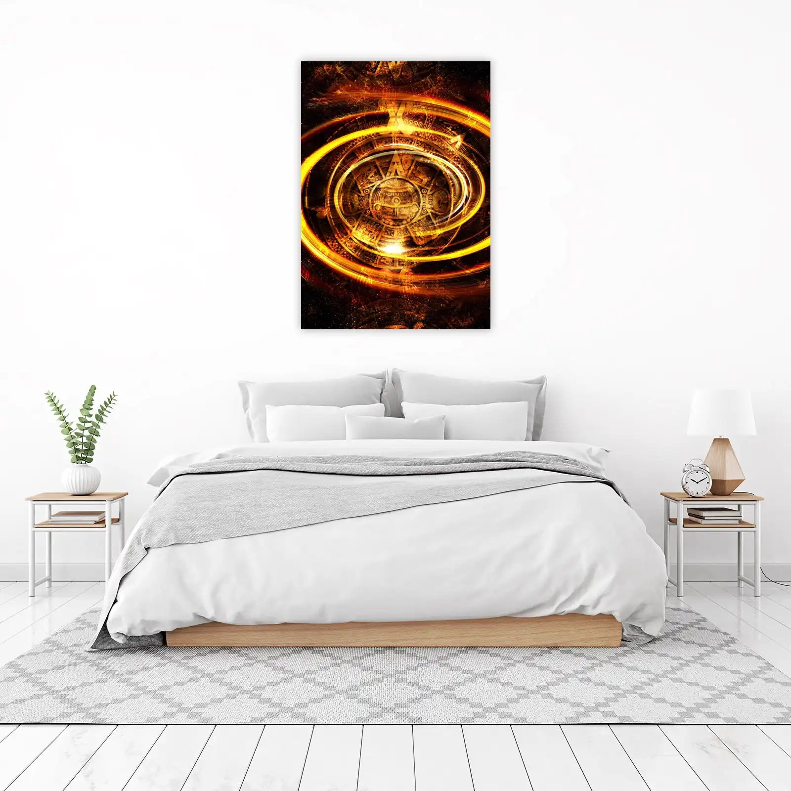 Mystic Aztec Sun Stone Wall Art