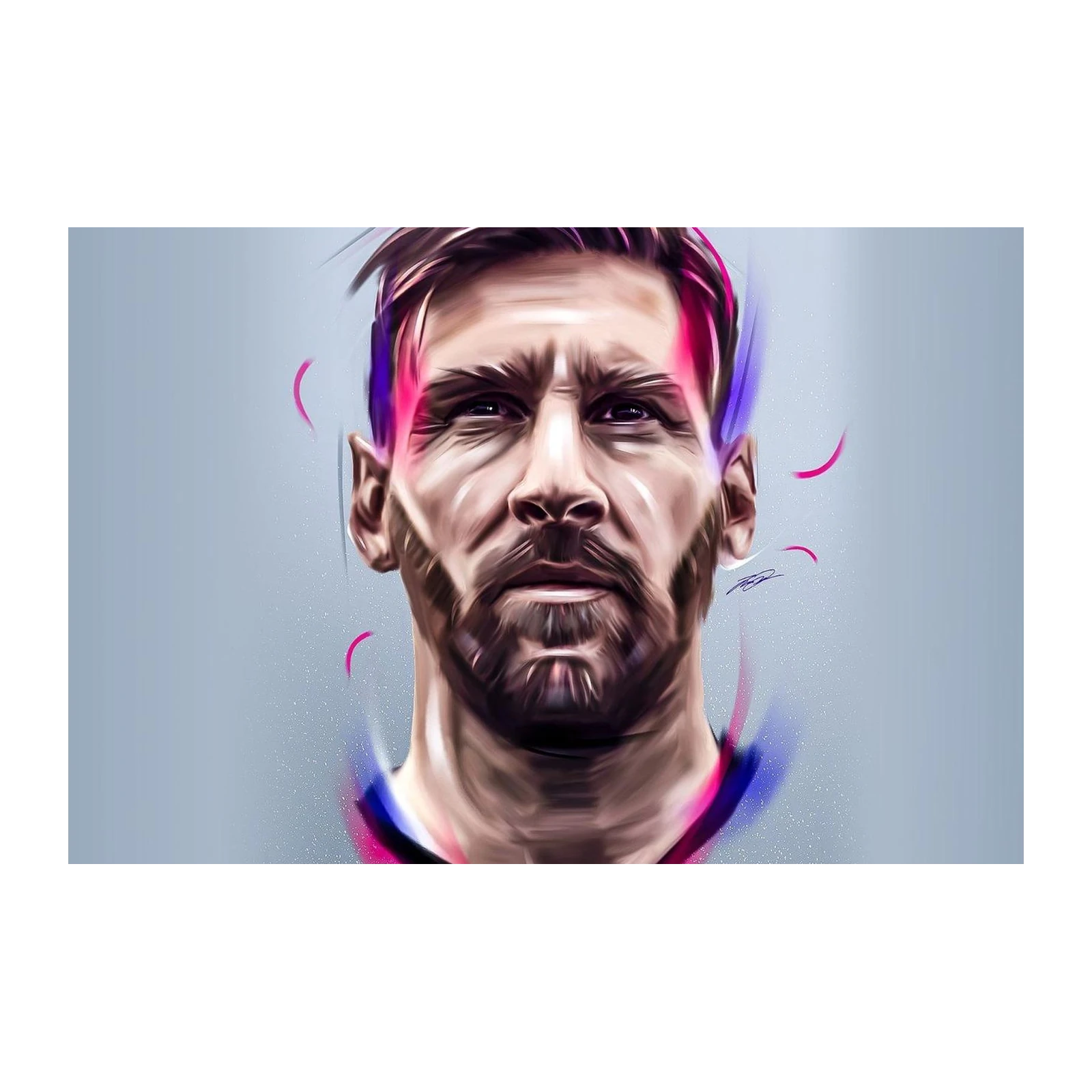 Messi Dynamic Portrait Wall Art