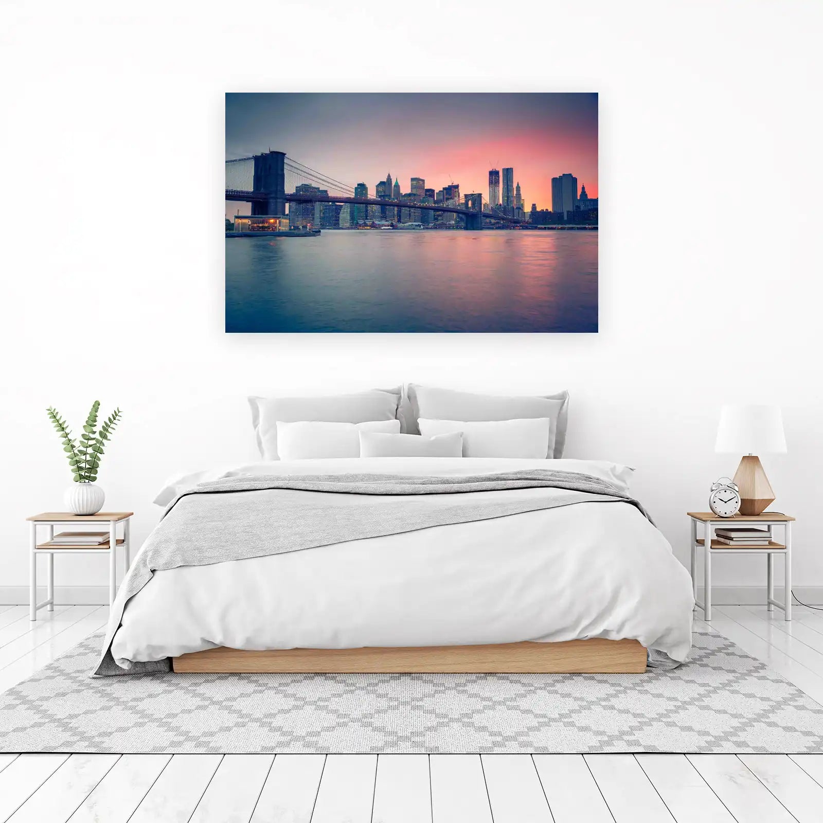 New York City Skyline Brooklyn Bridge Wall Art