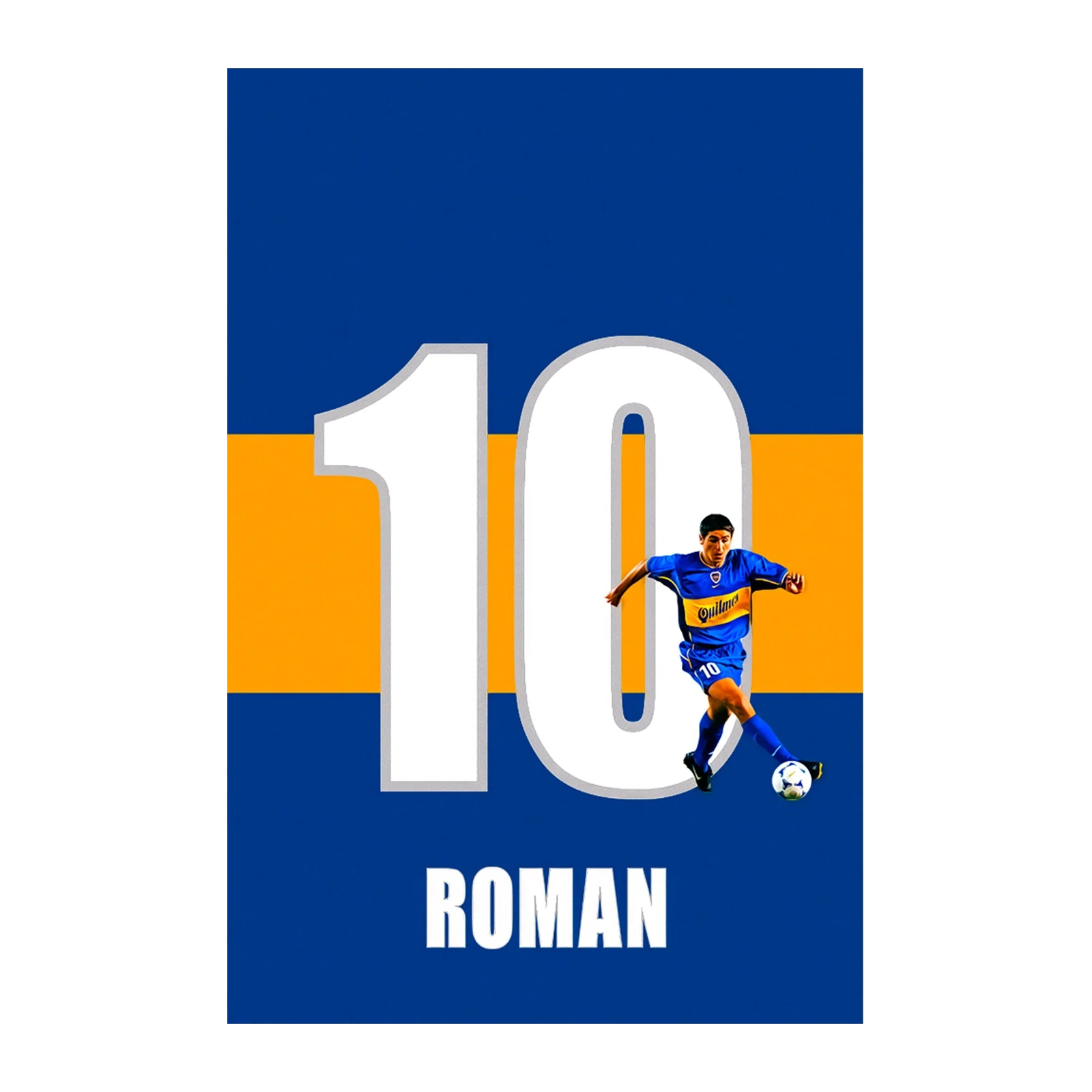 Roman Riquelme 10 Boca Juniors Wall Art