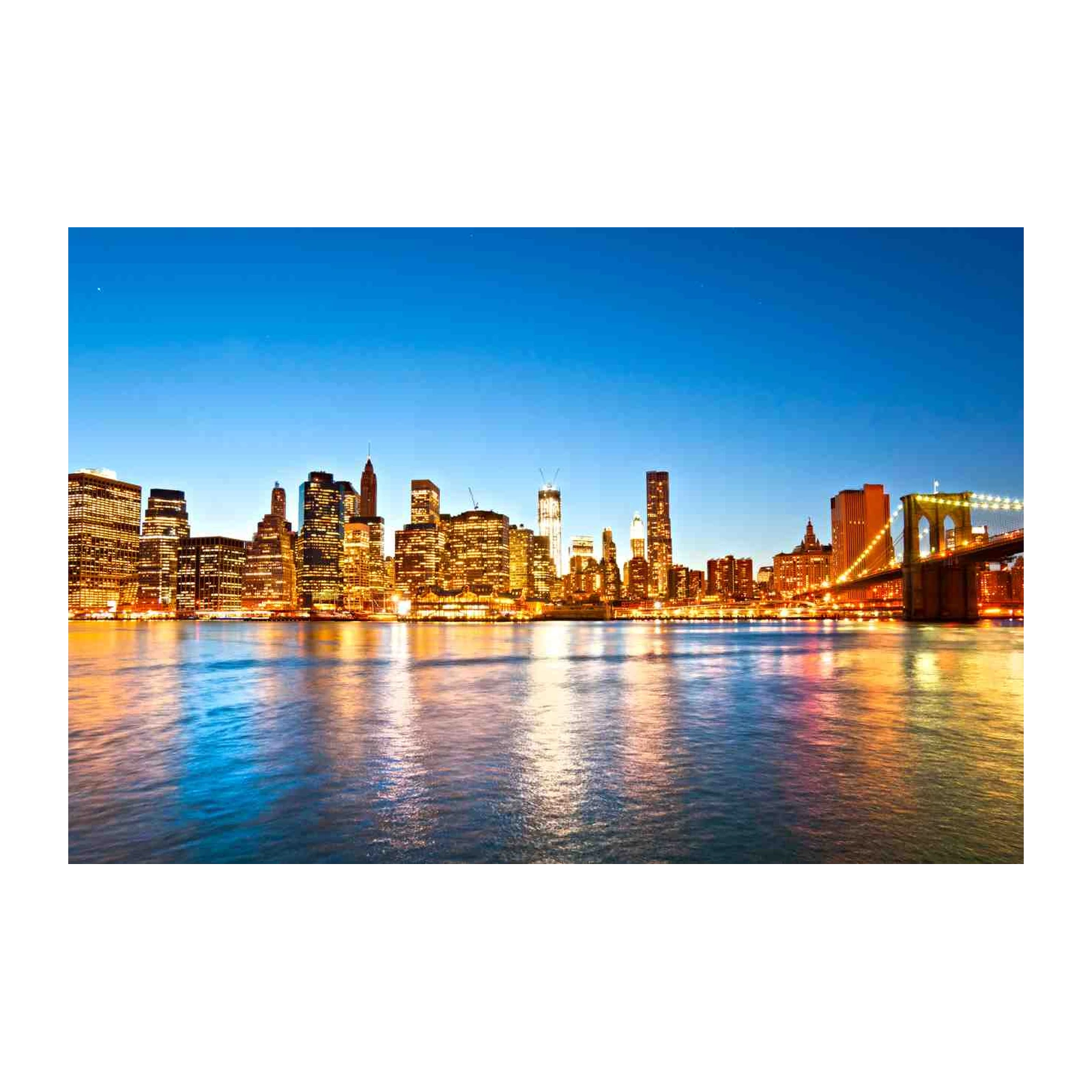 New York Skyline & Brooklyn Bridge Wall Art