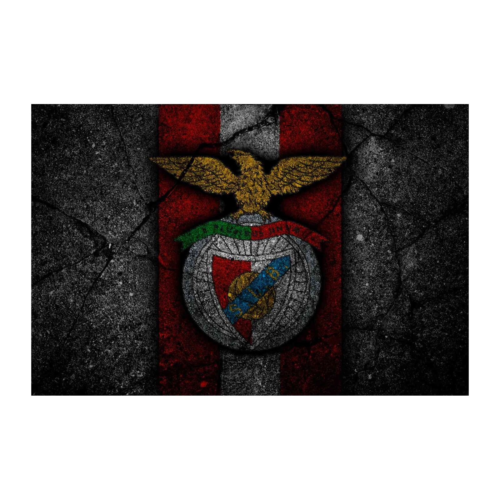 Benfica Eagle Crest Grunge Wall Art
