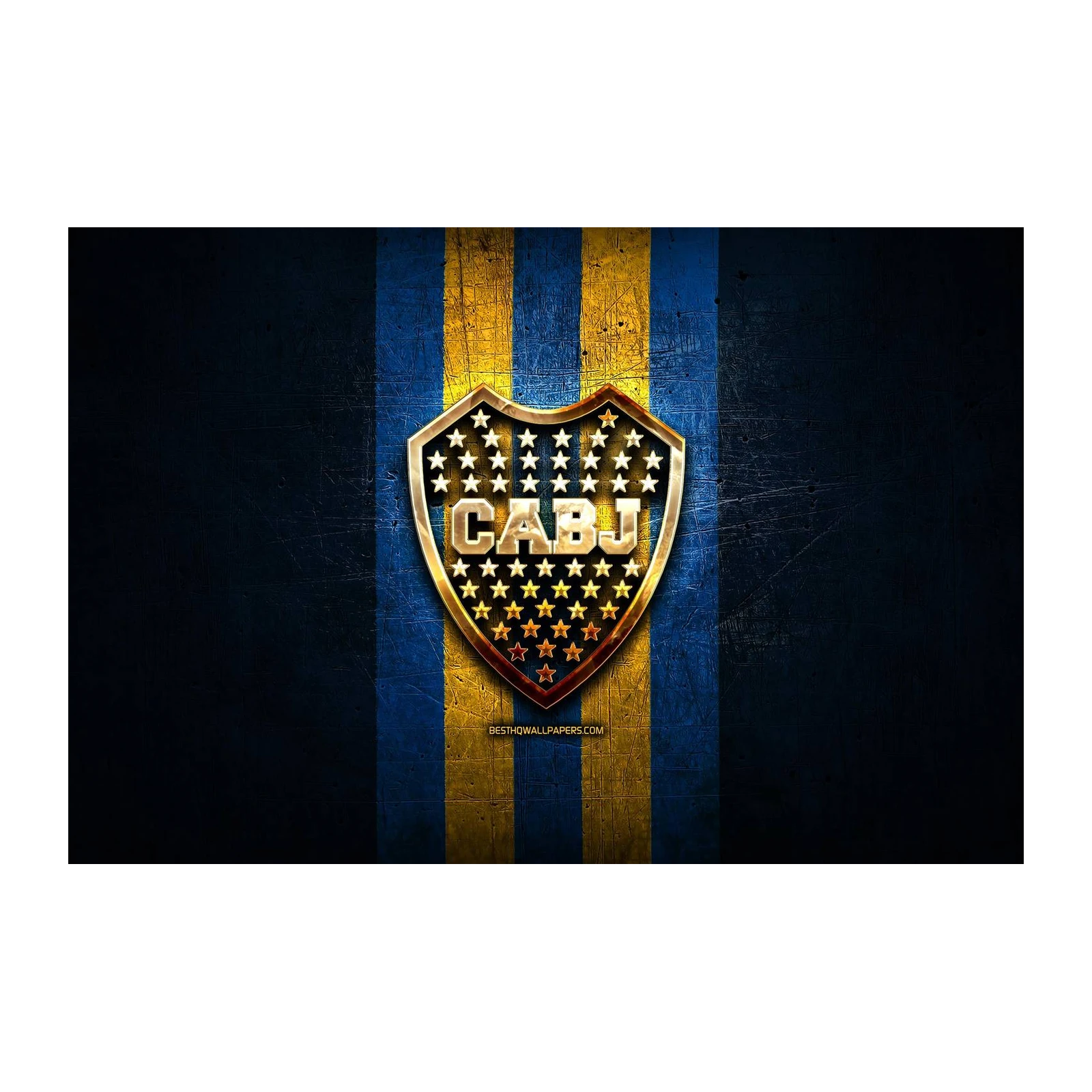 Boca Juniors CABJ Gold Shield Wall Art