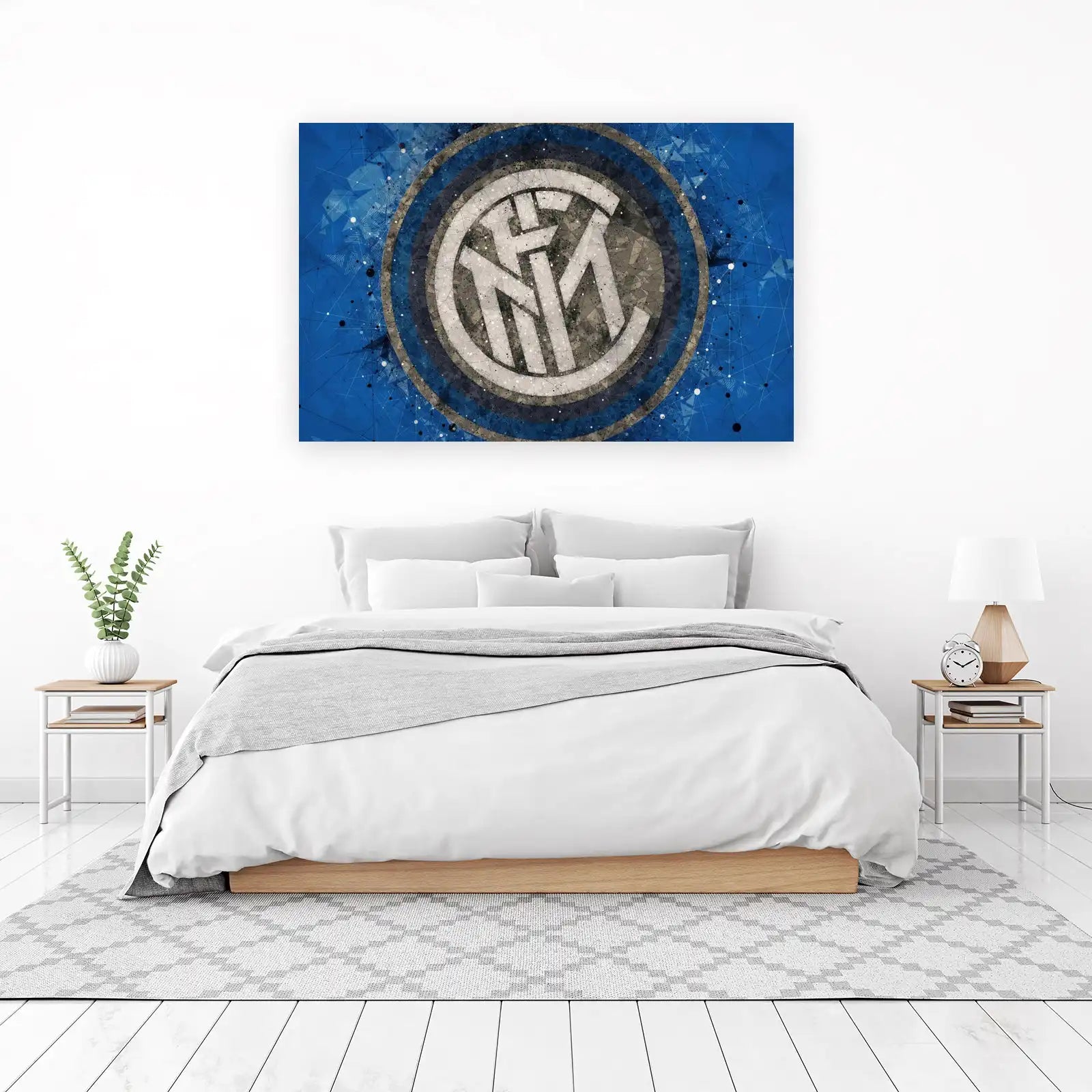 Inter Milan Geometric Art Wall Art