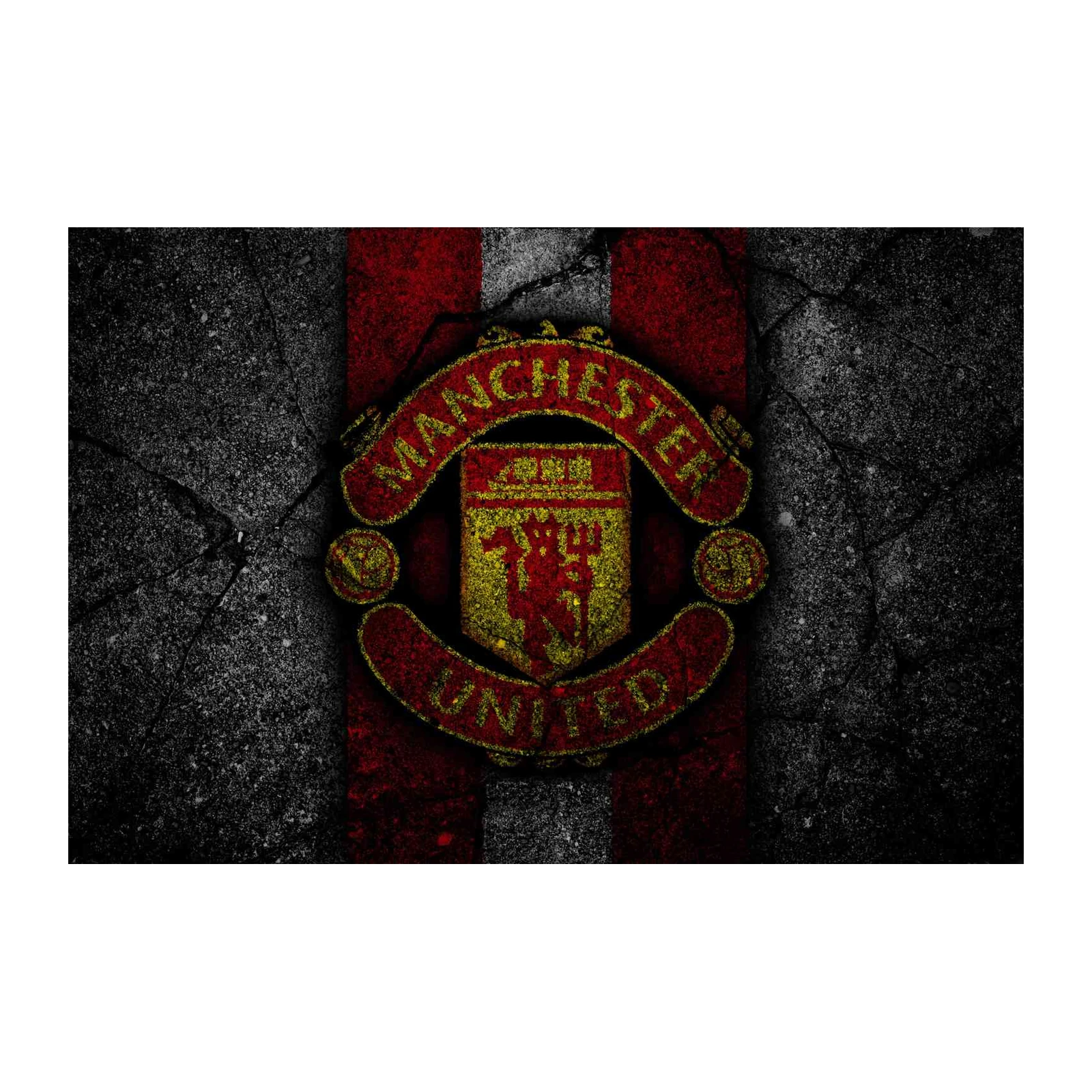 Manchester United Grunge Crest Wall Art