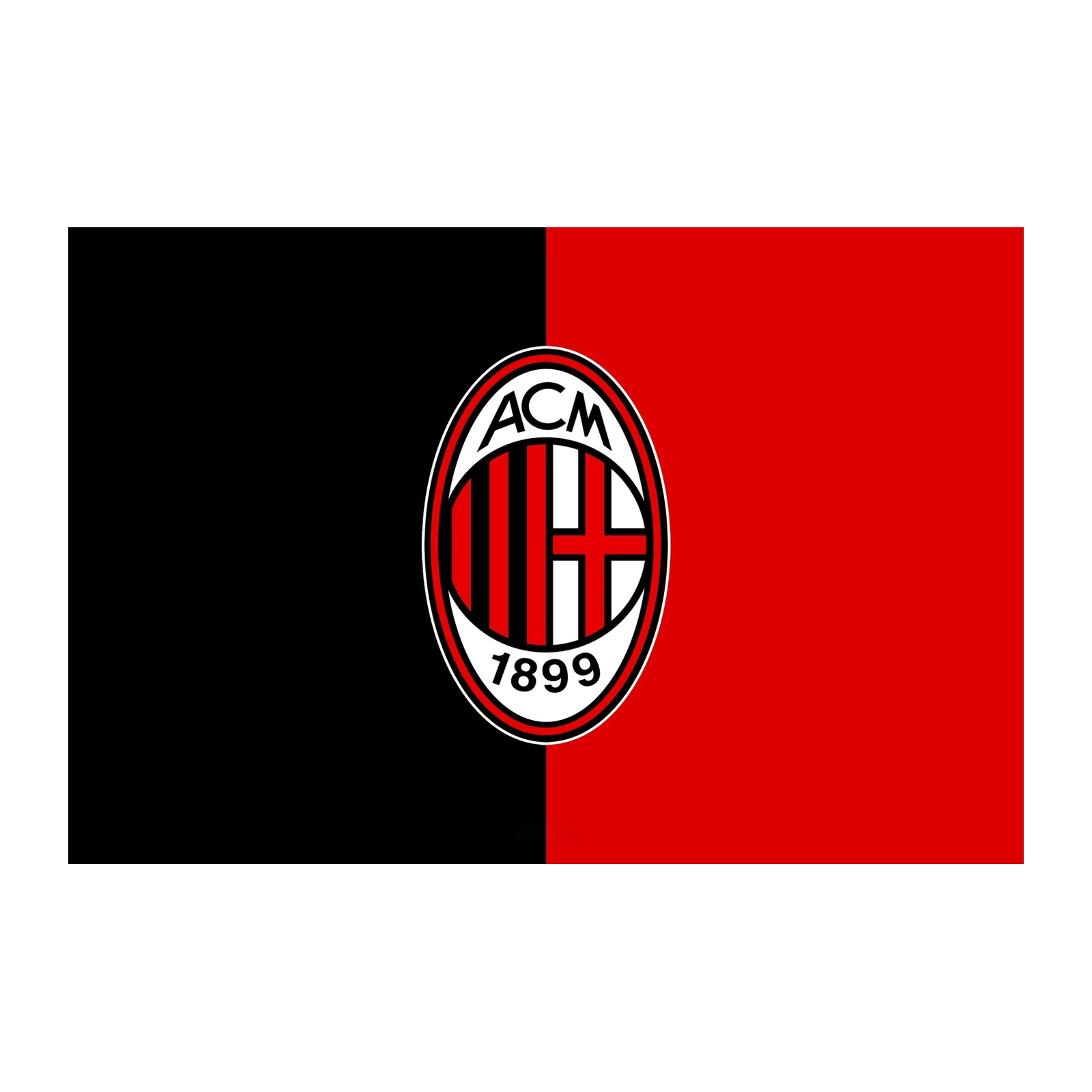 AC Milan Logo Red & Black Wall Art