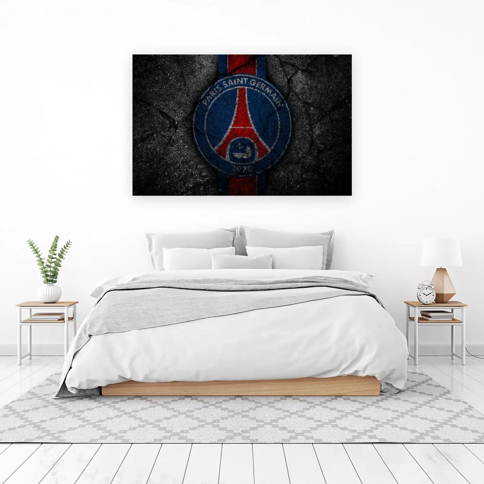 PSG Grunge Eiffel Tower Wall Art