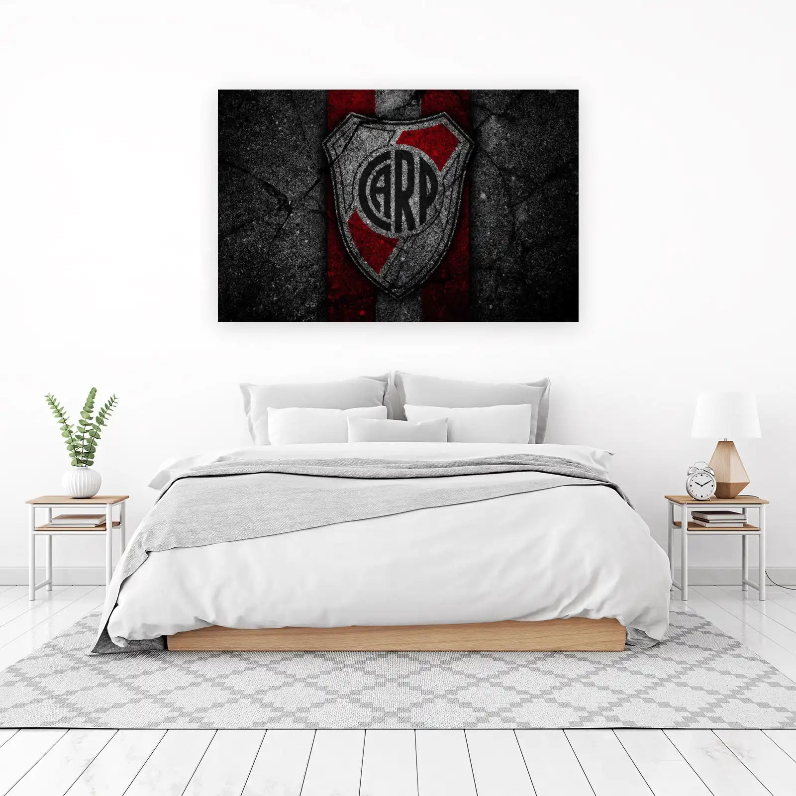 River Plate Grunge Shield Wall Art