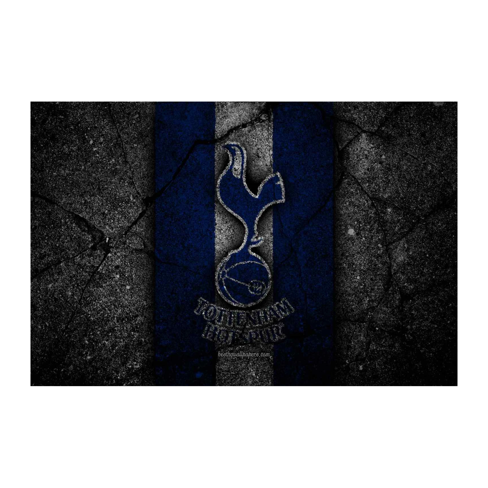 Tottenham Hotspur Grunge Emblem Wall Art
