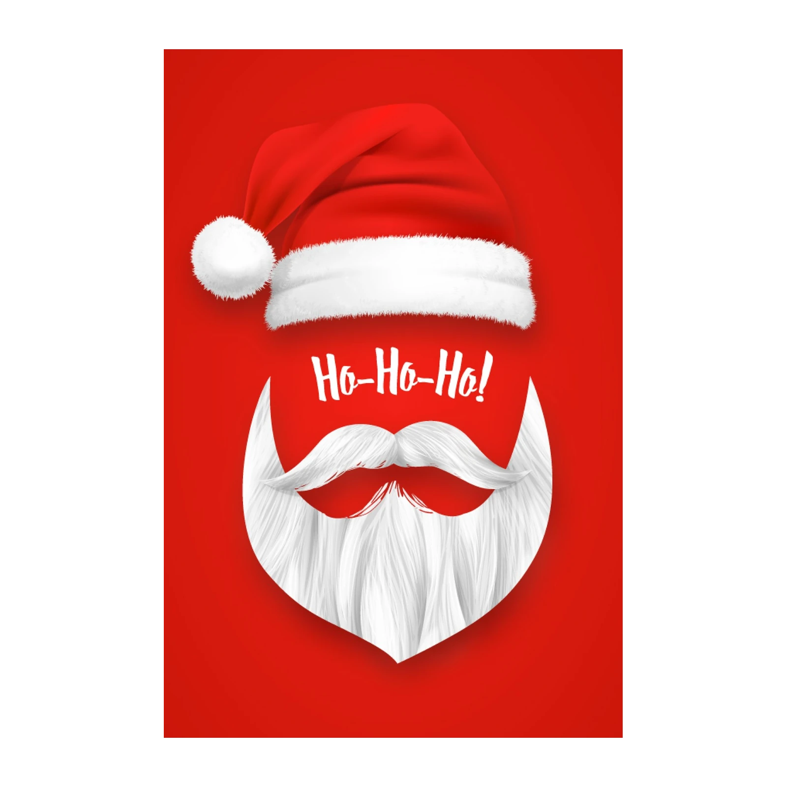 Festive Santa "Ho Ho Ho" Wall Art