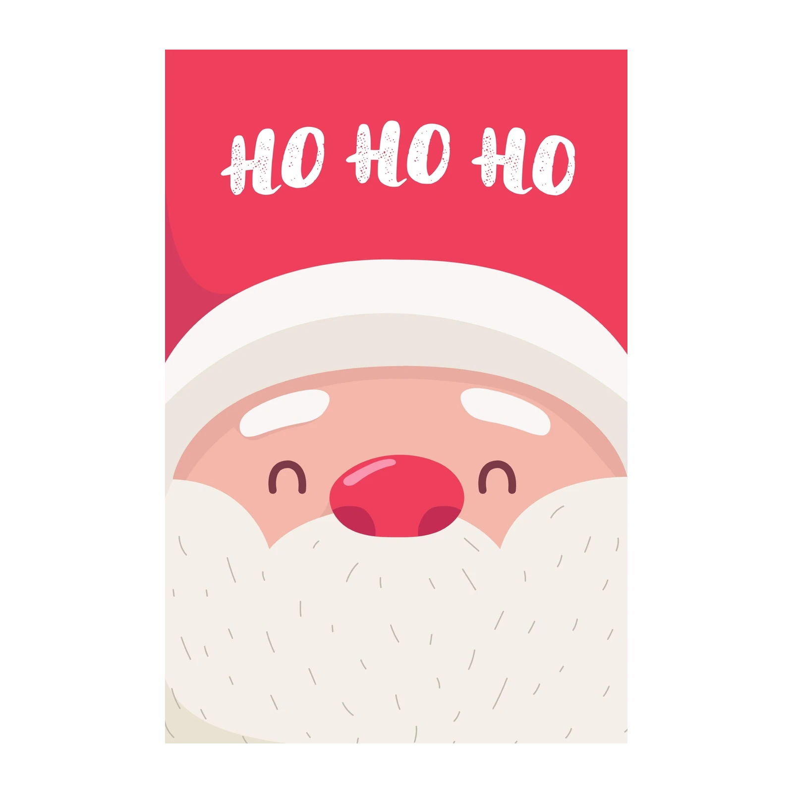 Ho Ho Ho Santa Face Christmas Wall Art