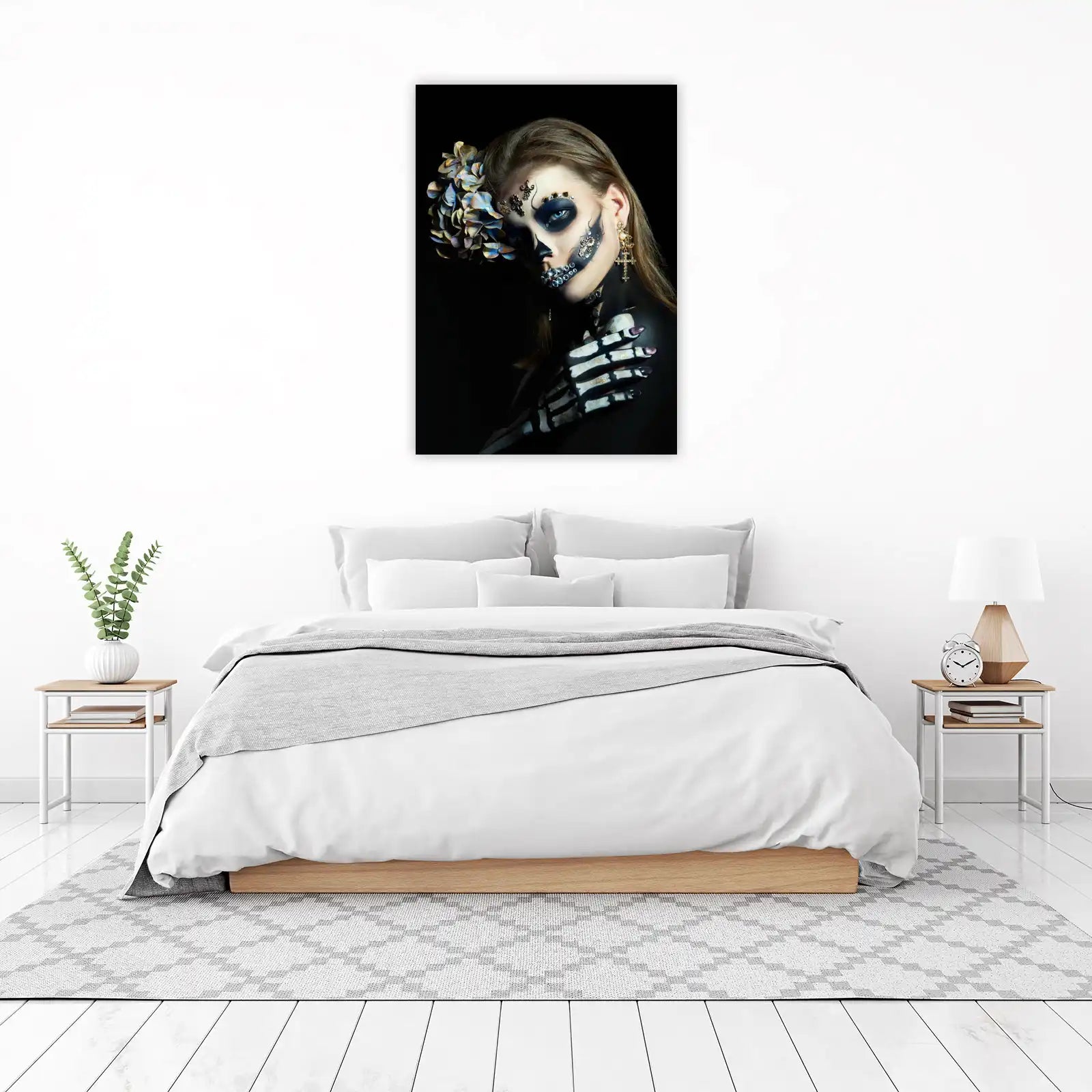Mystic Skull Face Glamour Wall Art
