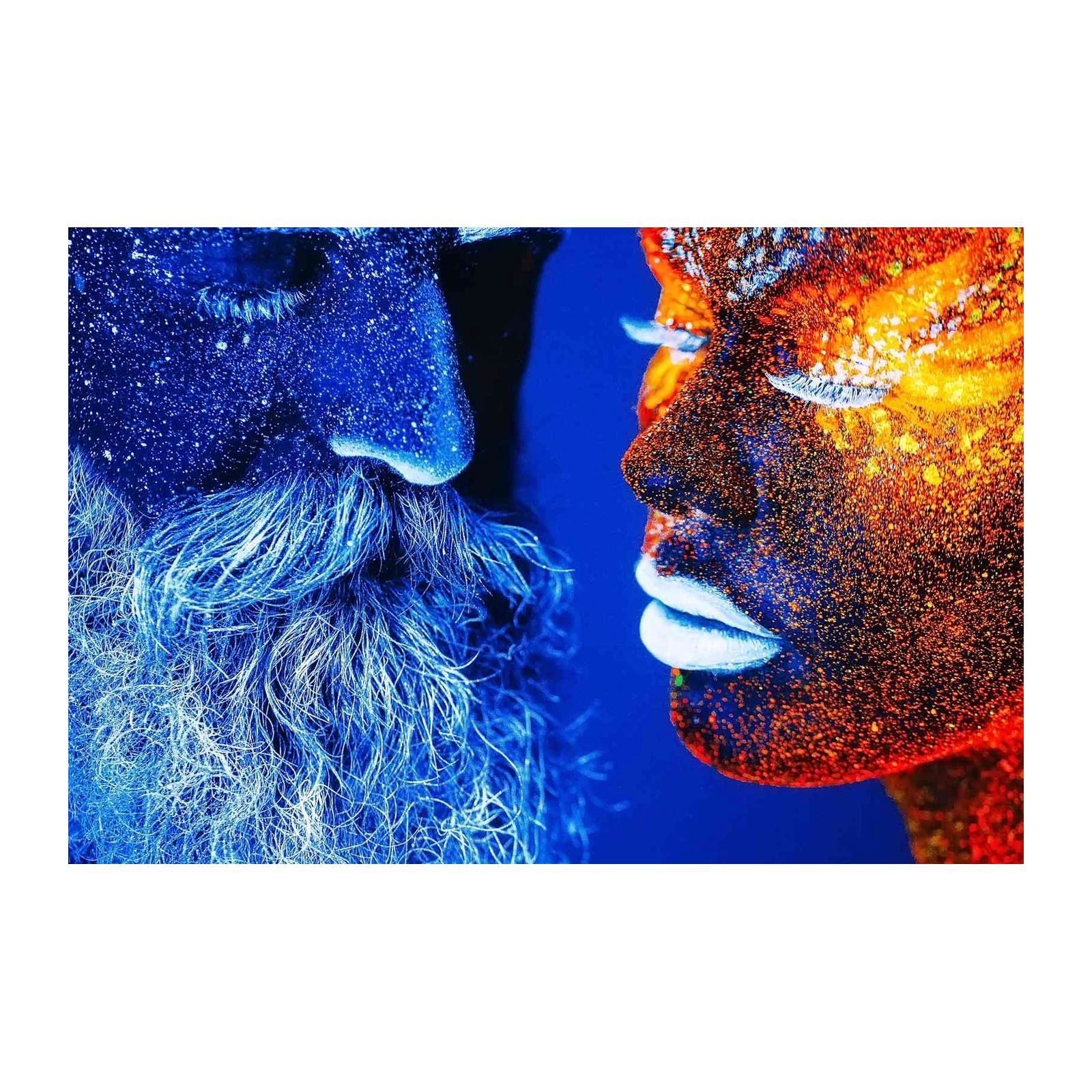 Cosmic Connection UV Faces Wall Art