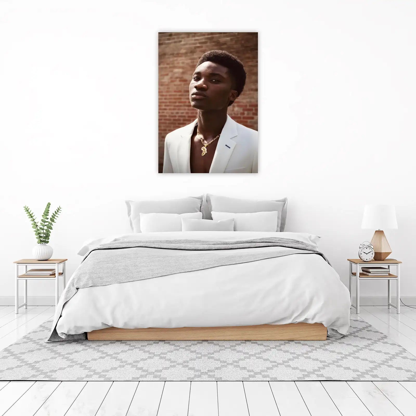 African Pride Gold Necklace Wall Art