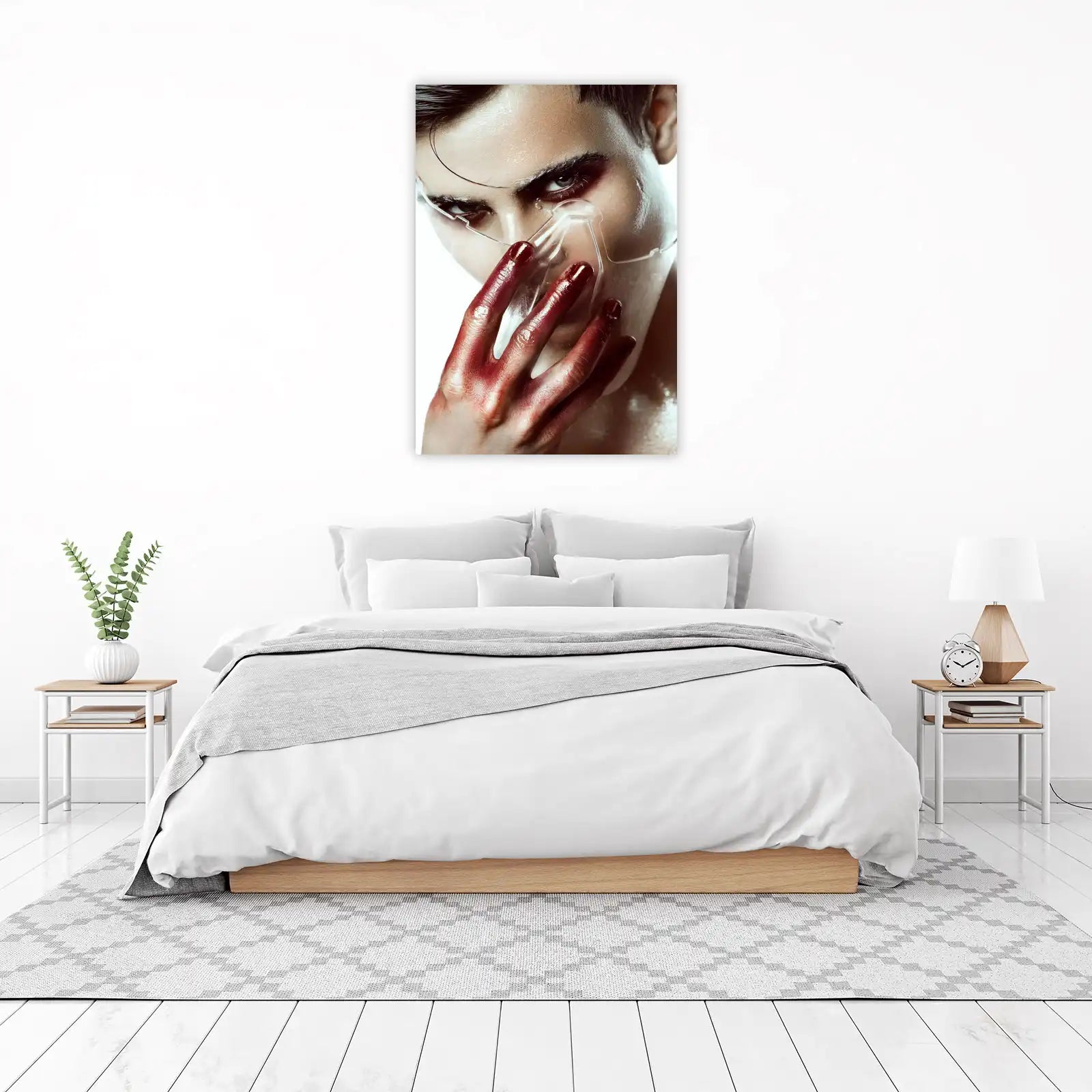 Dramatic Portrait of Anxiety Wall Art