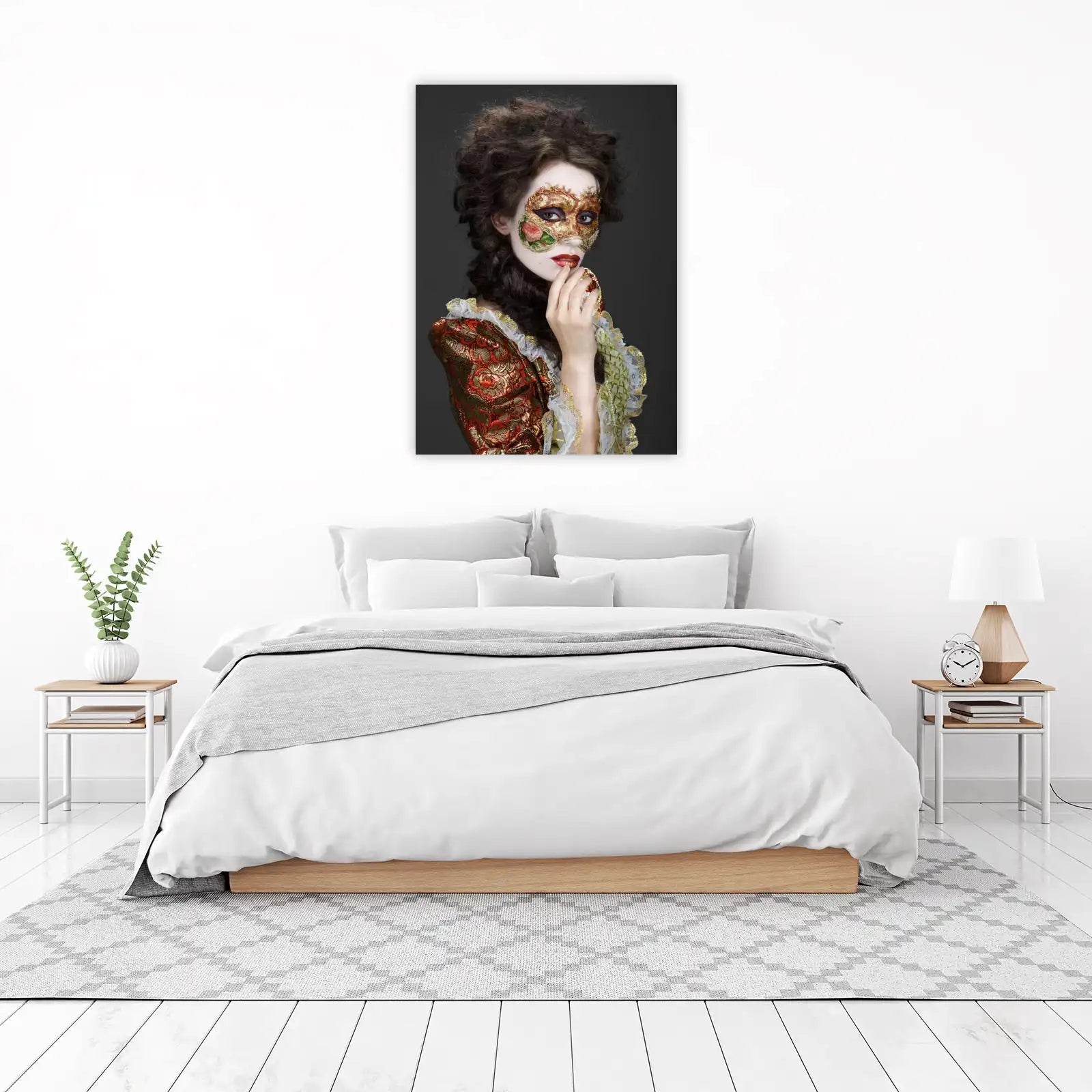 Venetian Masquerade Woman Portrait Wall Art