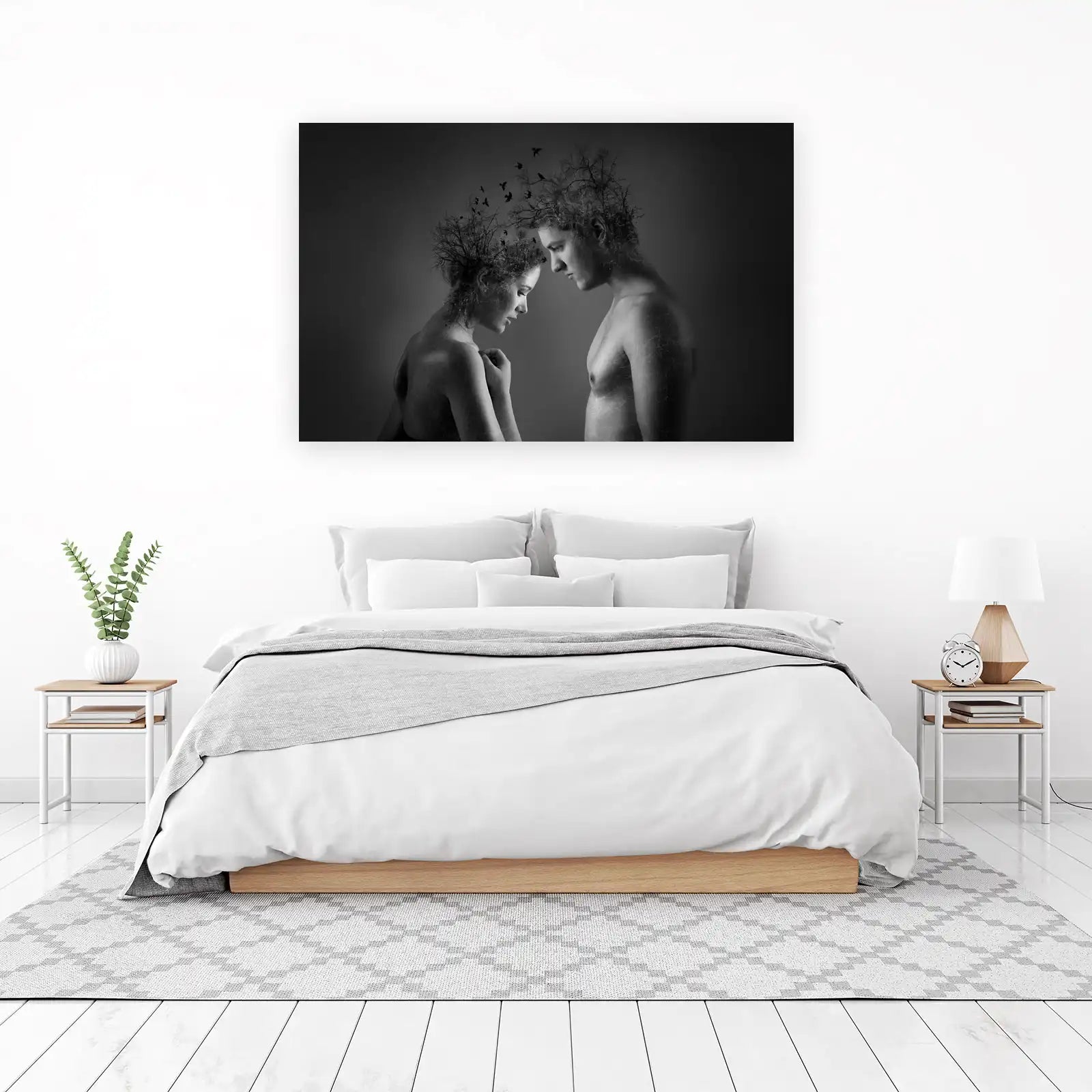 Surreal Love Duo Tree Head Wall Art