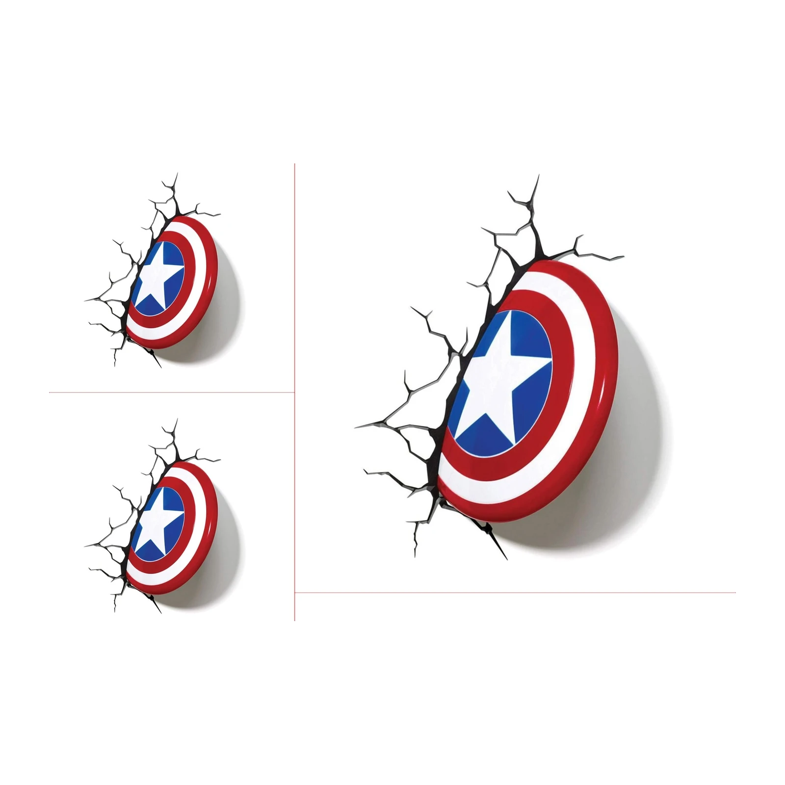 Captain America Shield Crack Wall Art