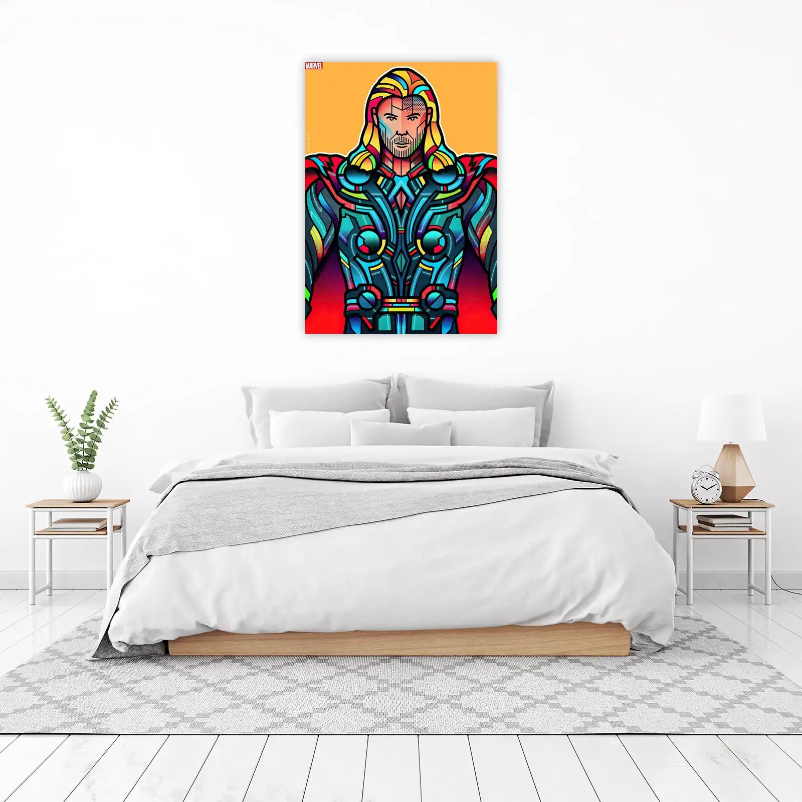 Vibrant Thor Superhero Wall Art Art