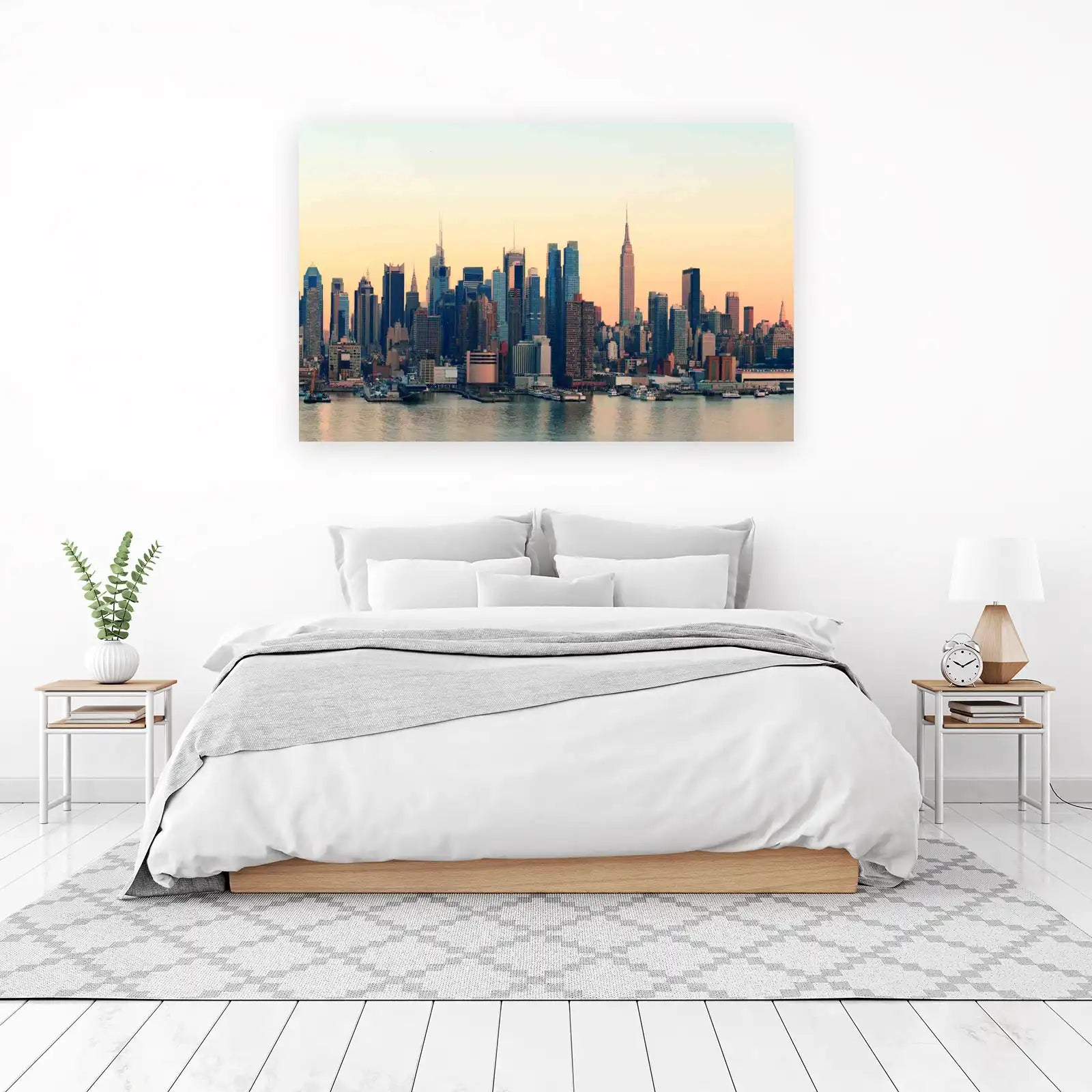 Majestic NYC Skyline Sunset Wall Art