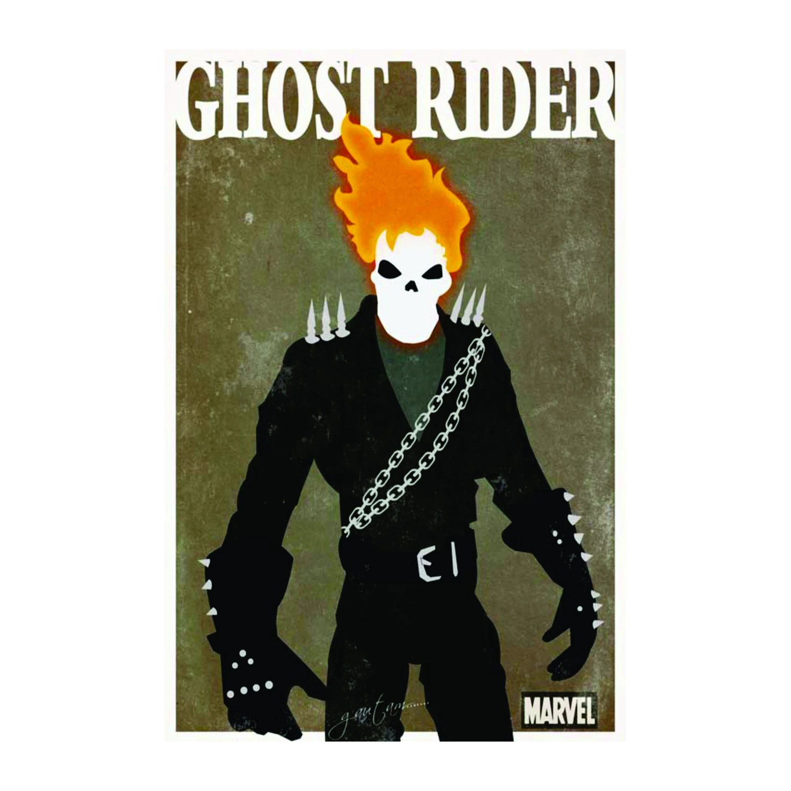 Ghost Rider Comic Art Wall Art