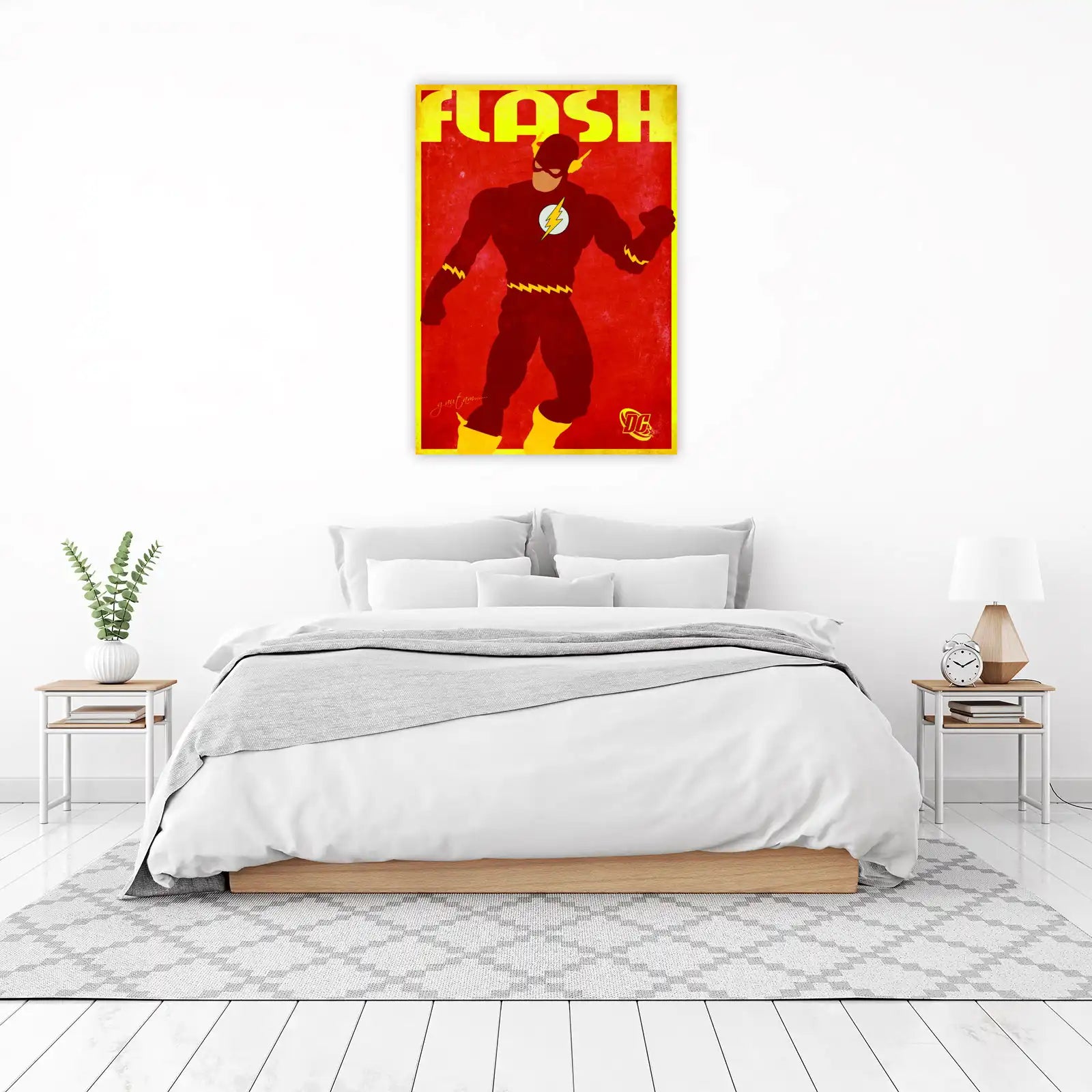 Vintage Flash Comic Style Wall Art