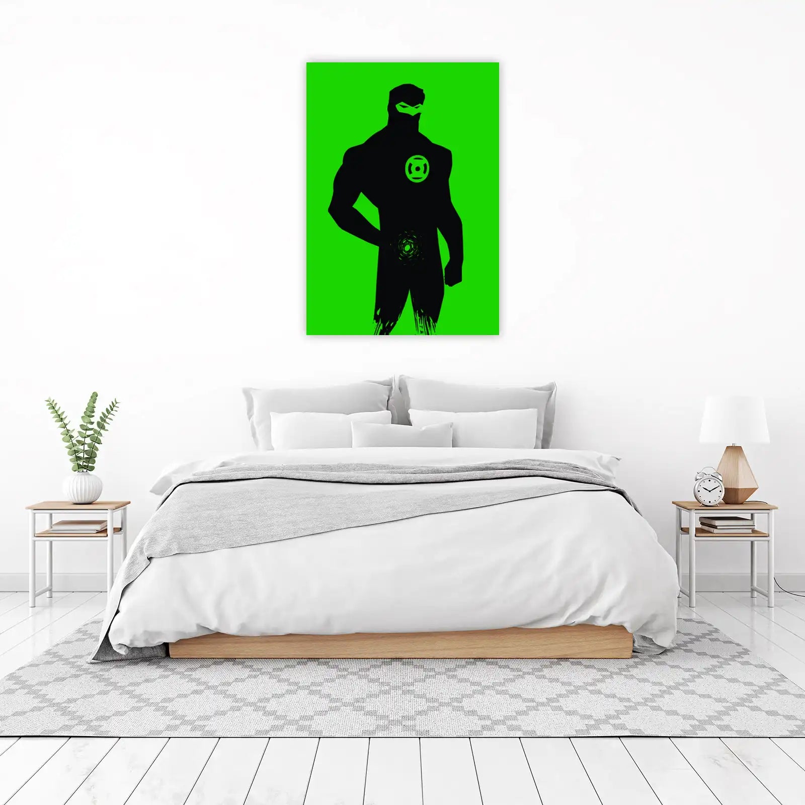 Green Lantern Silhouette Wall Art