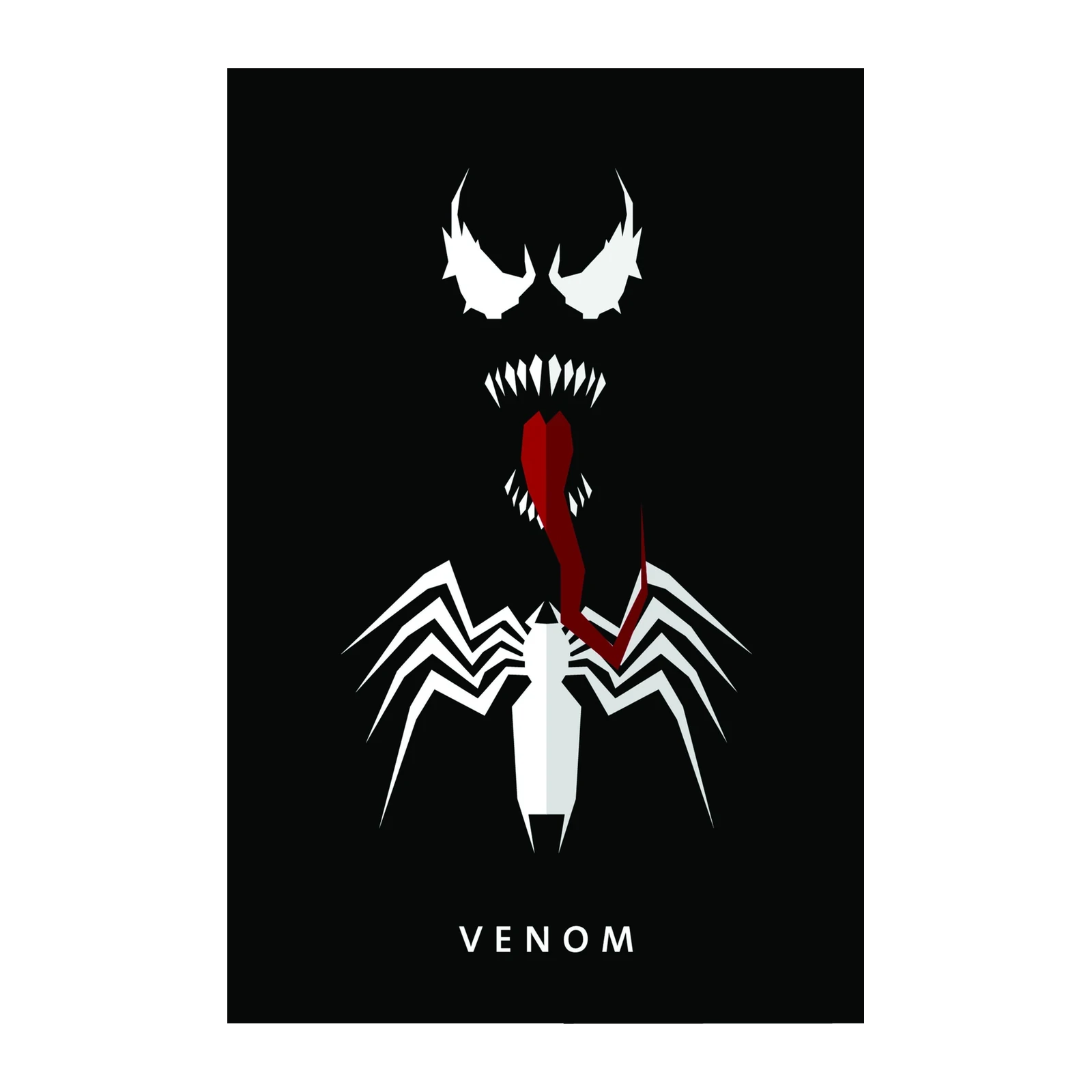 Venom Minimalist Marvel Wall Art