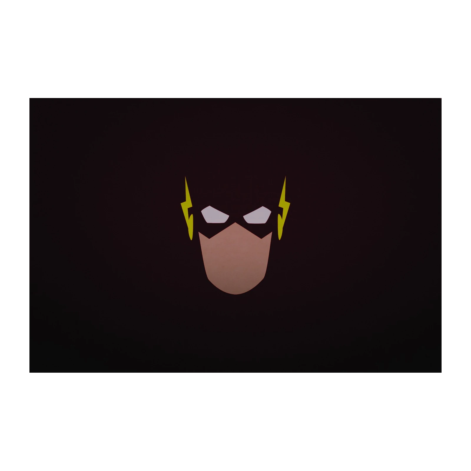 Minimalist Flash Superhero Portrait Wall Art