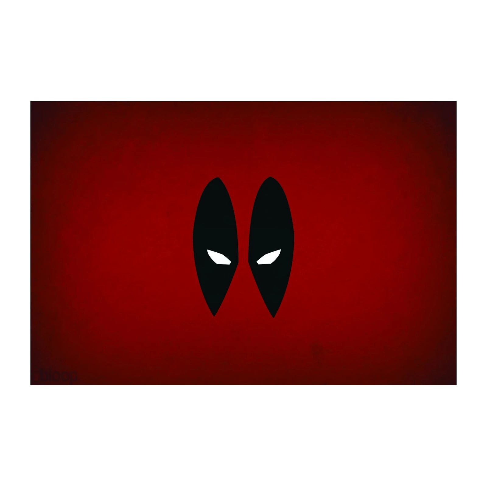 Iconic Deadpool Eyes Minimalist Wall Art