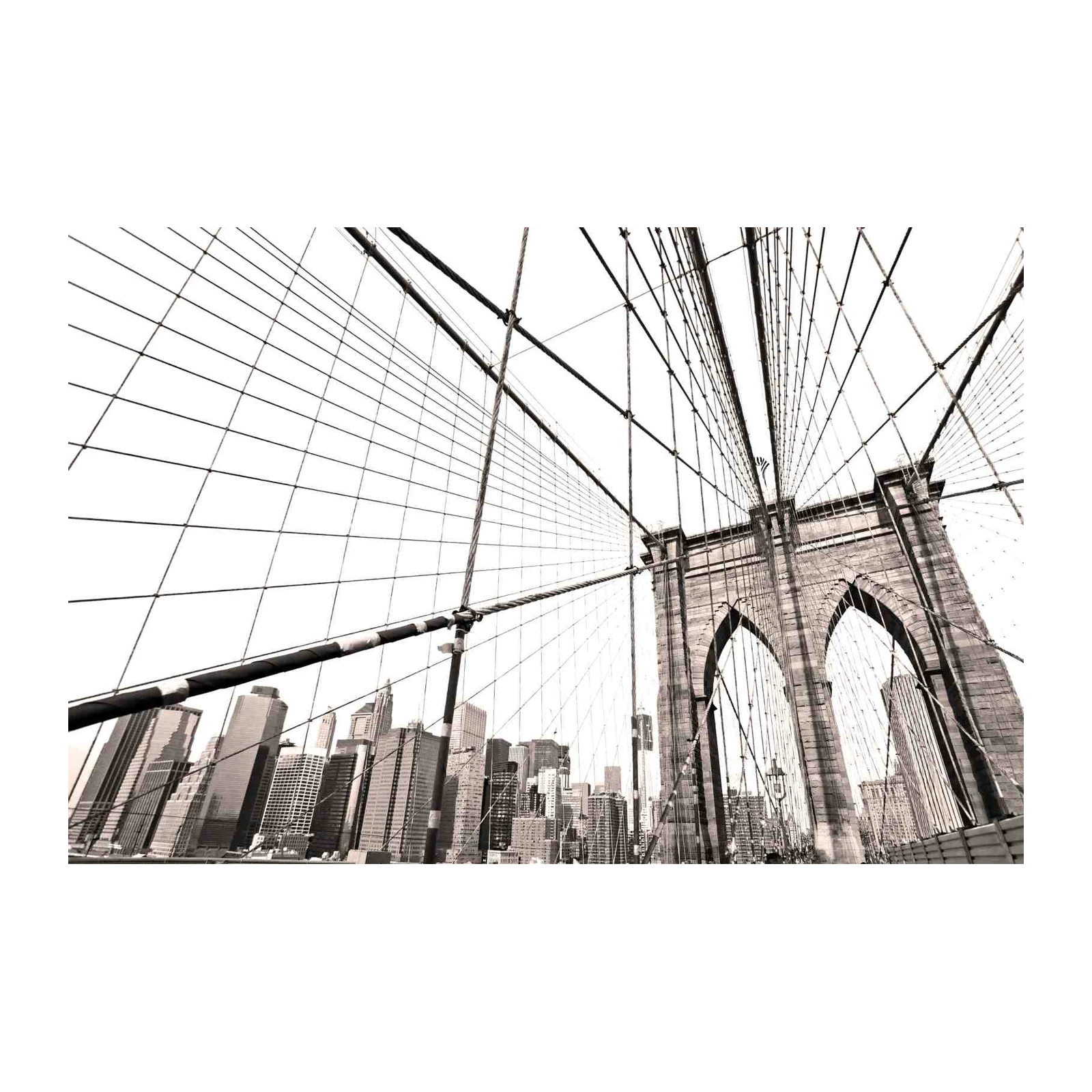 Iconic Brooklyn Bridge & NYC Skyline Wall Art
