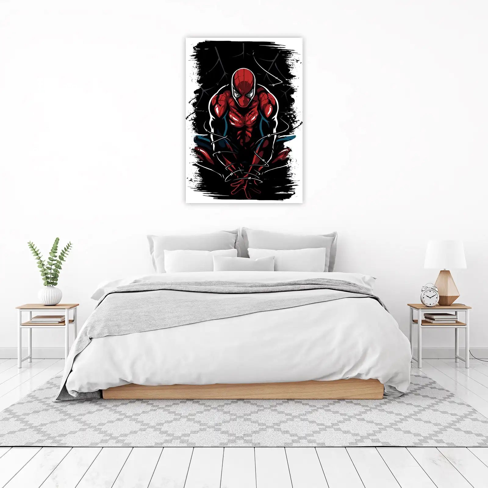 Dynamic Spider-Man Comic Style Wall Art