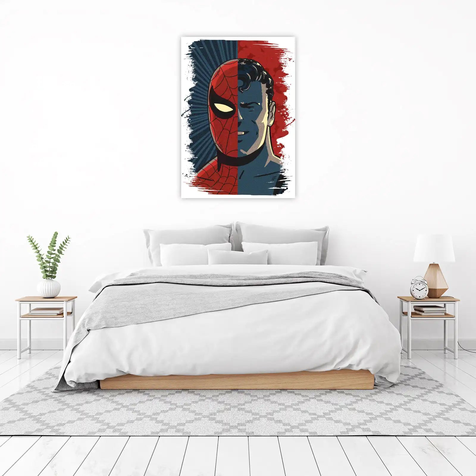 Split Personality Superhero Wall Art