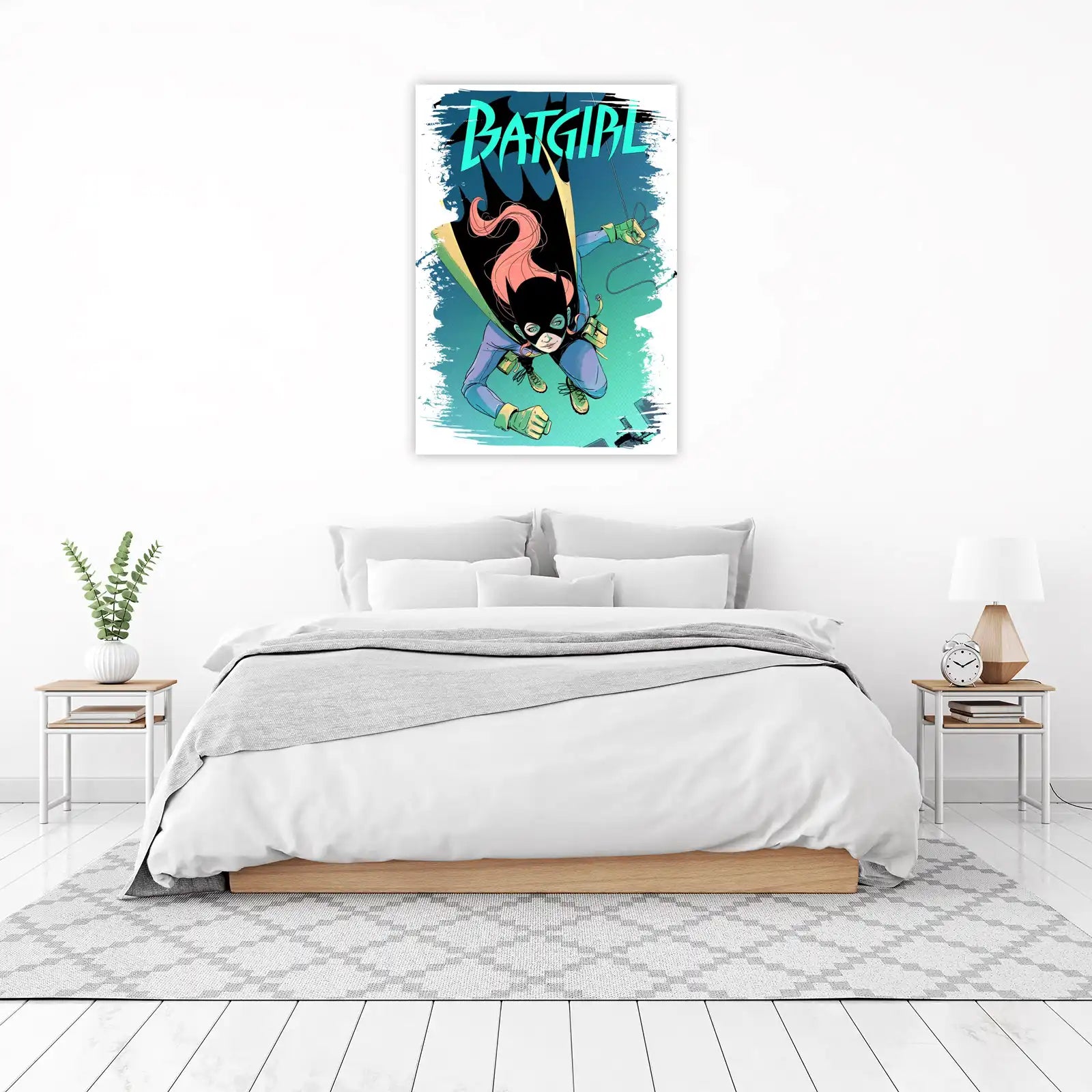 Dynamic Batgirl Action Wall Art