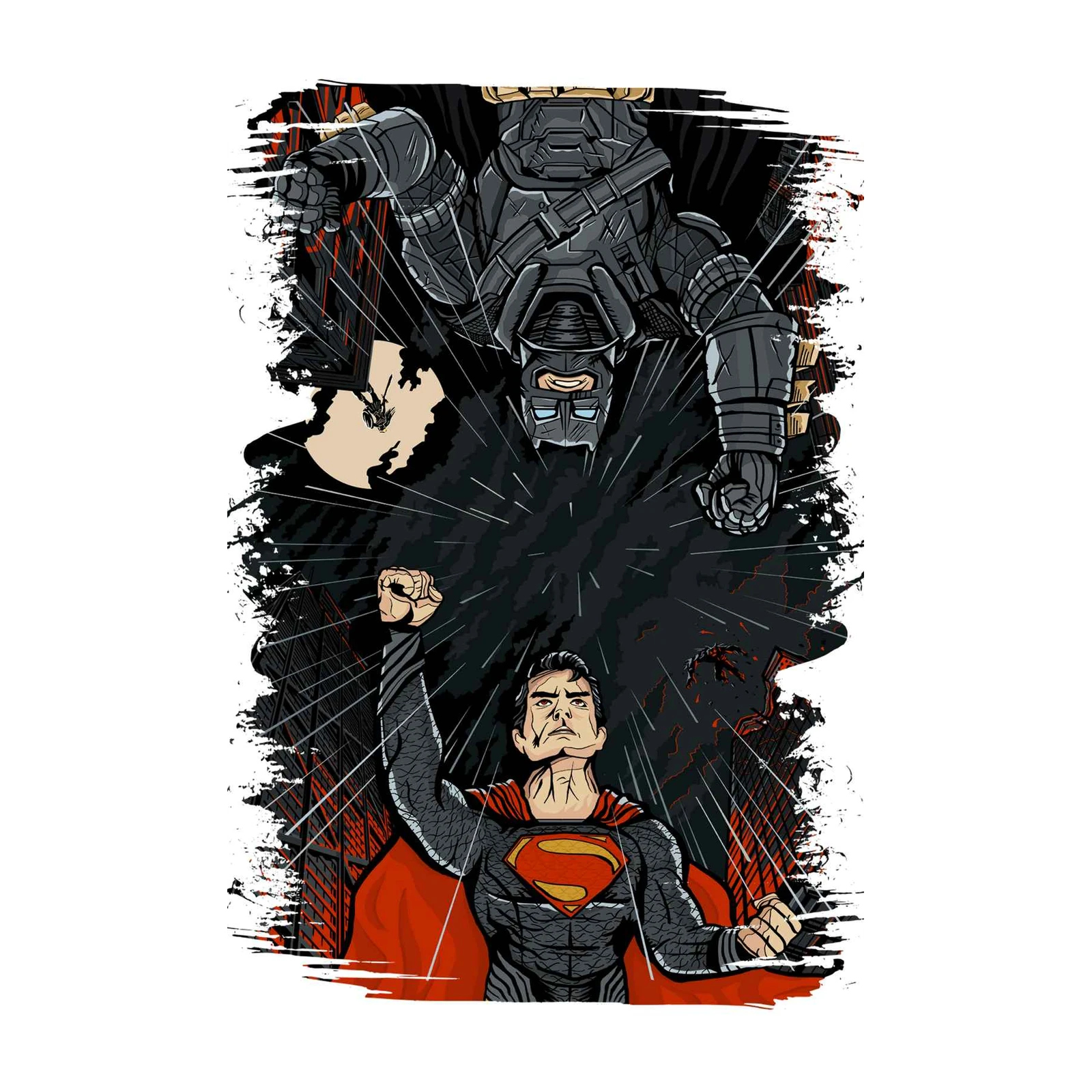 Epic Batman vs Superman Wall Art