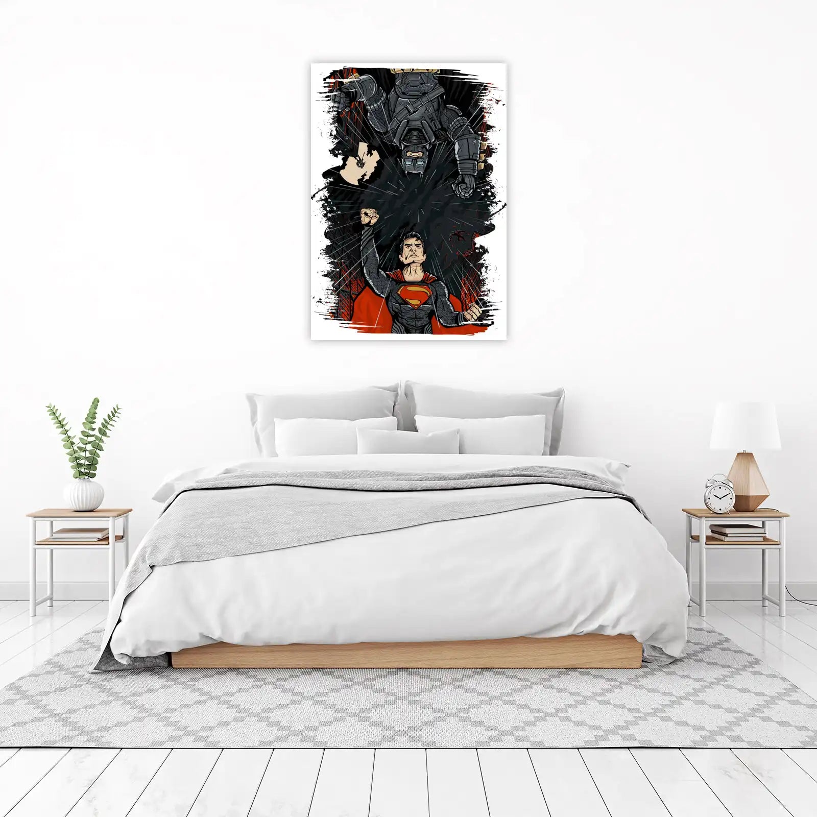 Epic Batman vs Superman Wall Art