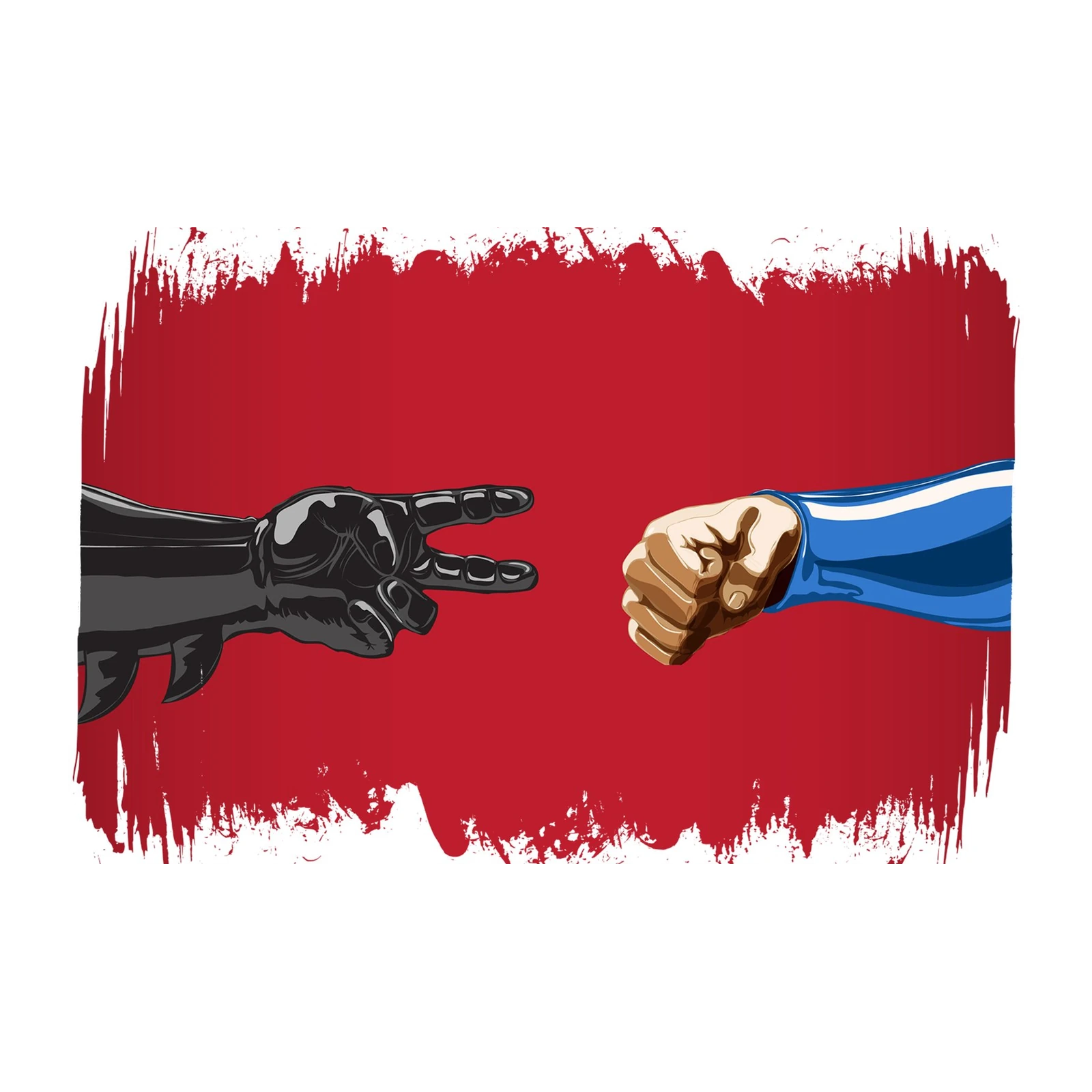 Rock Paper Scissors Dynamic Duo Wall Art