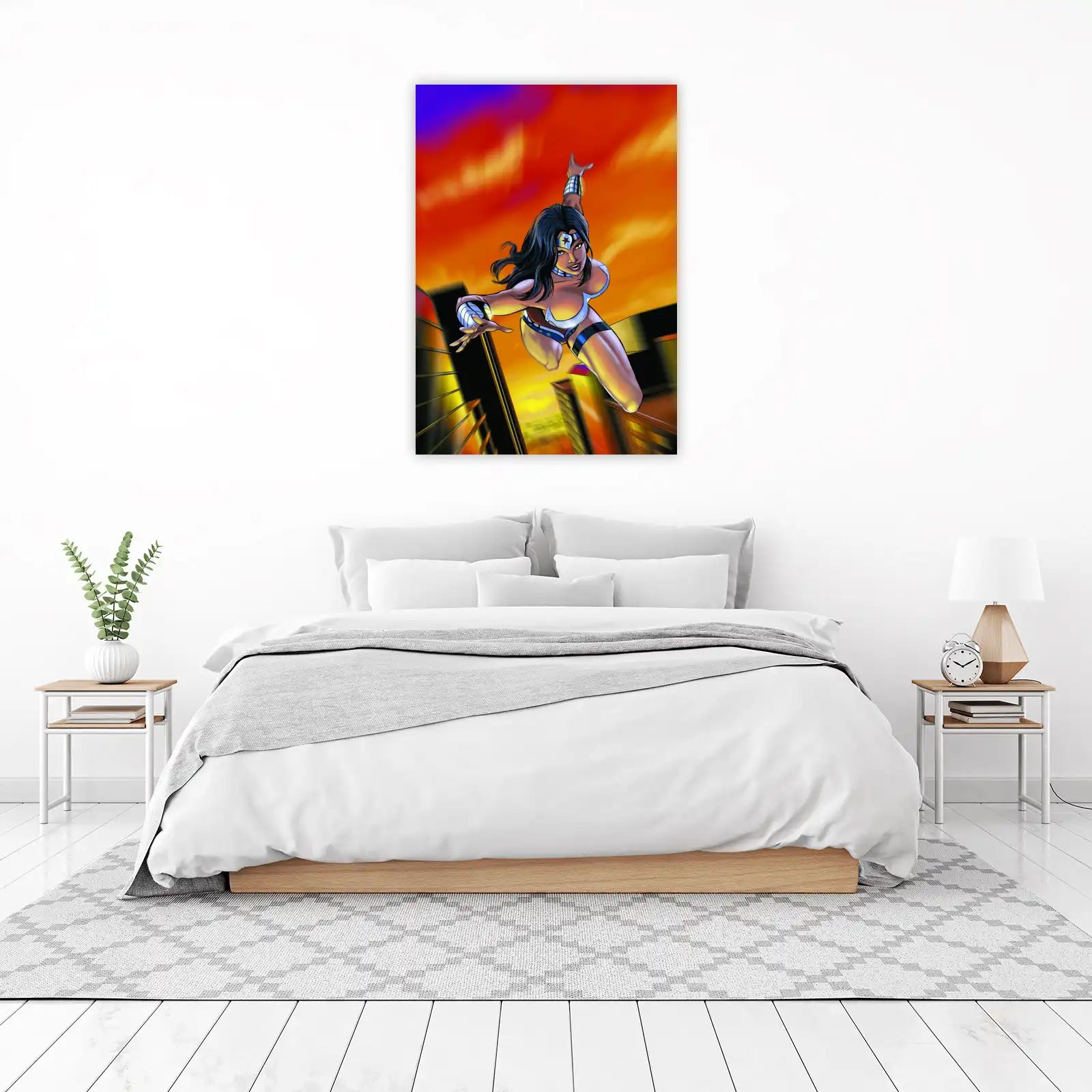 Dynamic Wonder Woman City Flight Wall Art